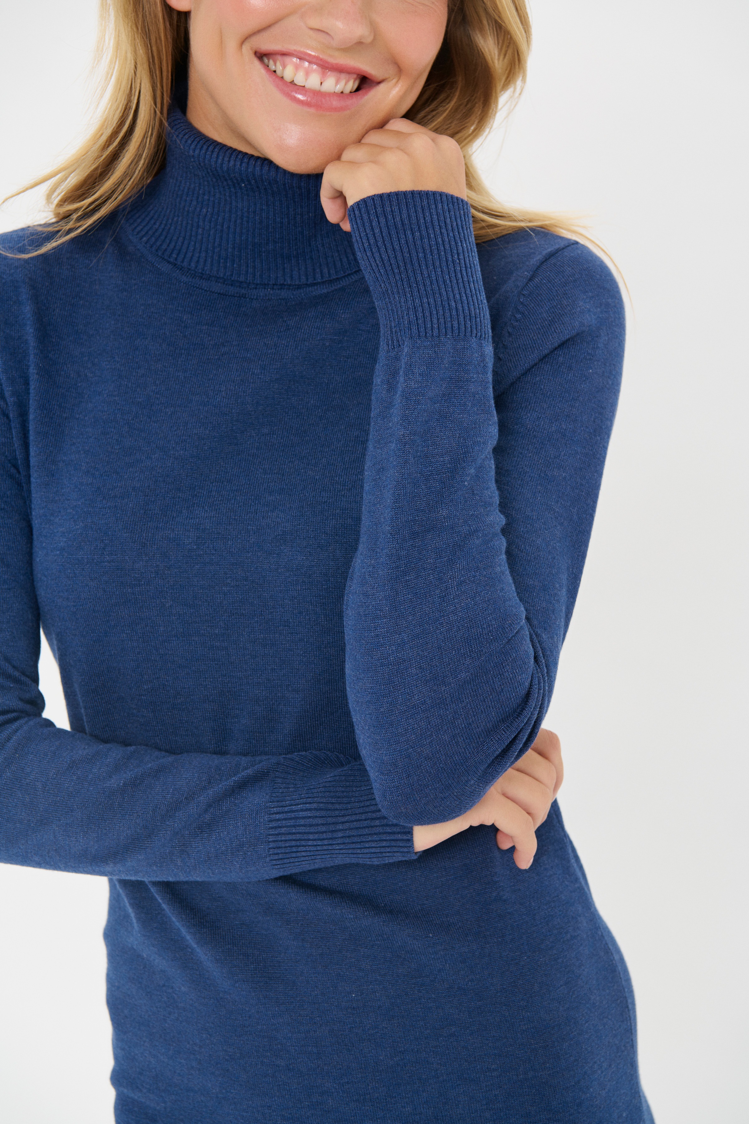 Thumbnail - Saint Tropez Strickkleid "U6801, MilaSZ Rollneck Dress" Regular fit, Viskosemischung