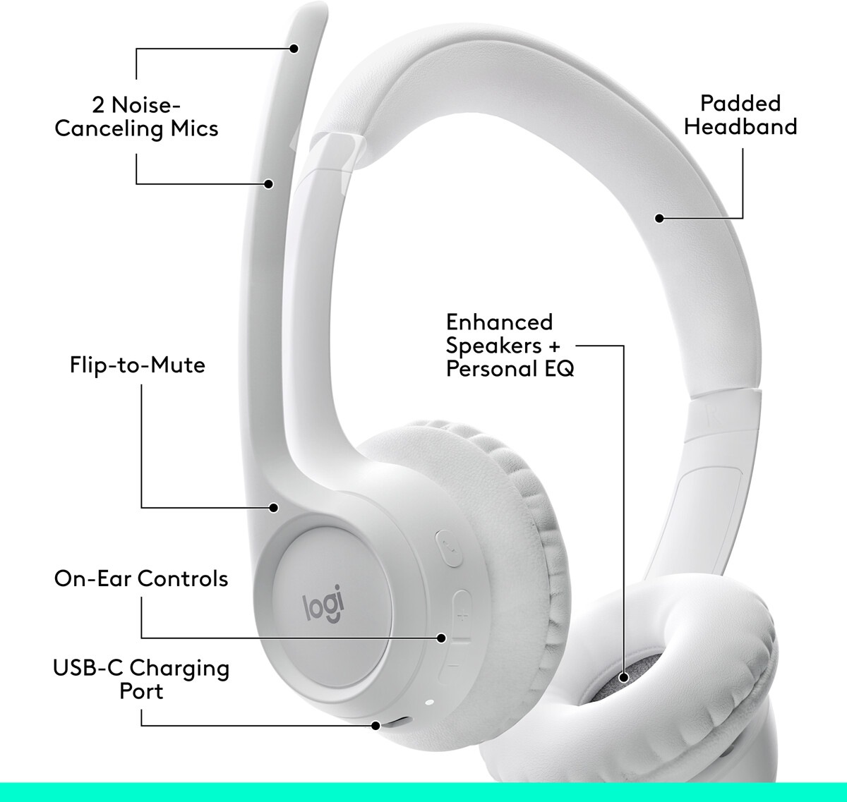 Logitech Headset »Zone 300 - OFF-WHITE - EMEA28-935«