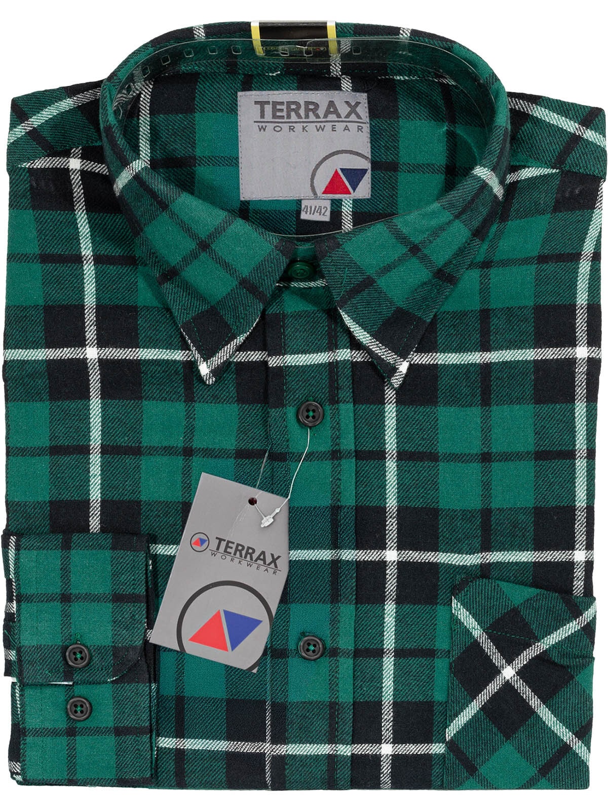 Terrax Workwear Flanellhemd "Bekleidung 81032-4200 Flanellhemd 105 cm" günstig online kaufen