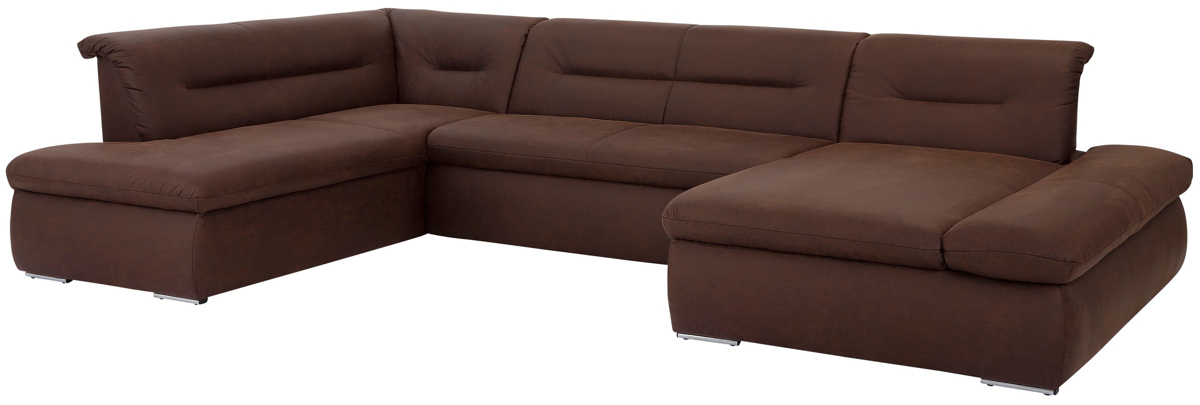 Home affaire Wohnlandschaft "Avesa U-Form" Wahlweise mit Armteilverstellung günstig online kaufen