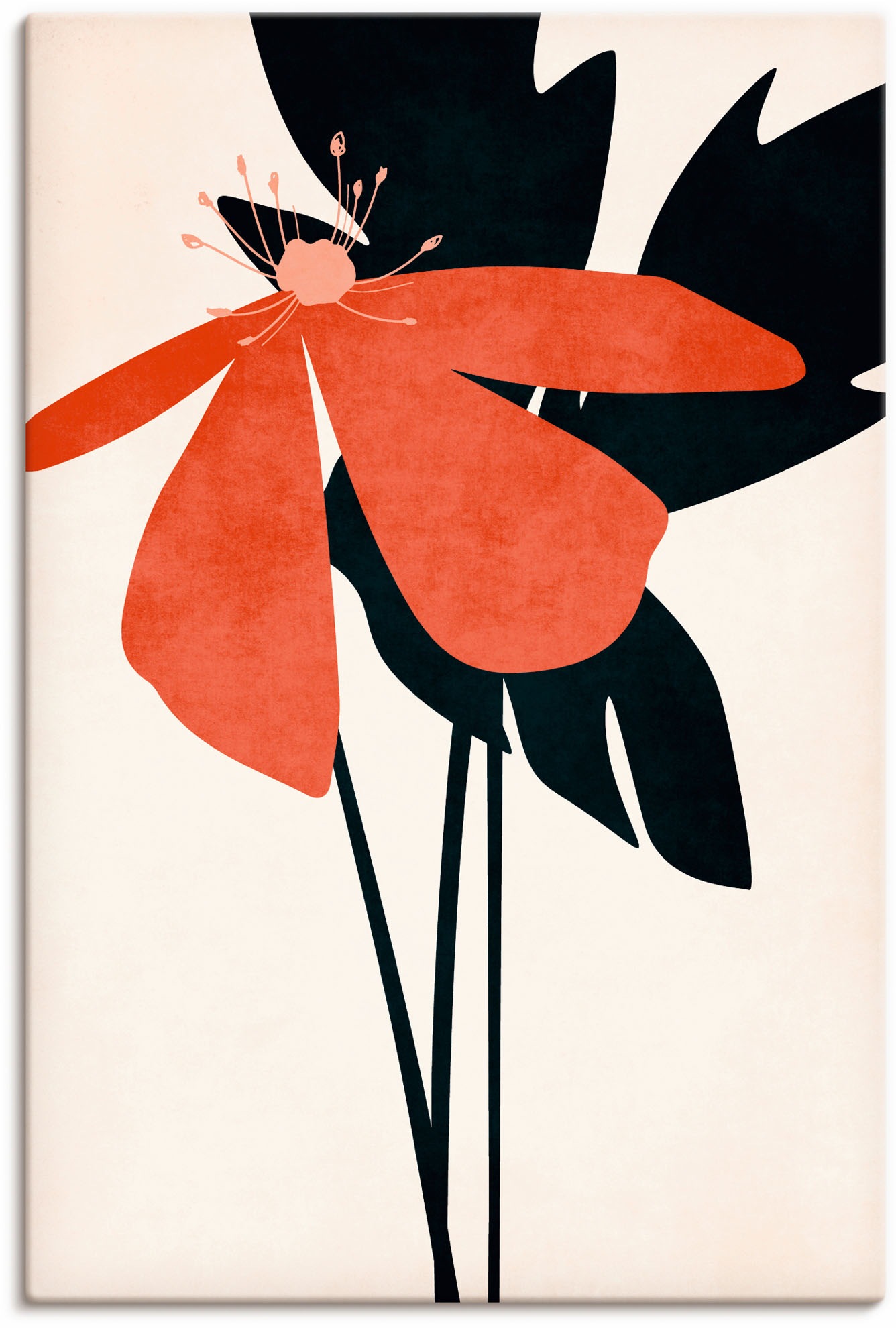 Black Friday Artland Wandbild »Denke an dich«, Blumenbilder, (1 St.), als  Alubild, Leinwandbild, Wandaufkleber oder Poster in versch. Größen | BAUR