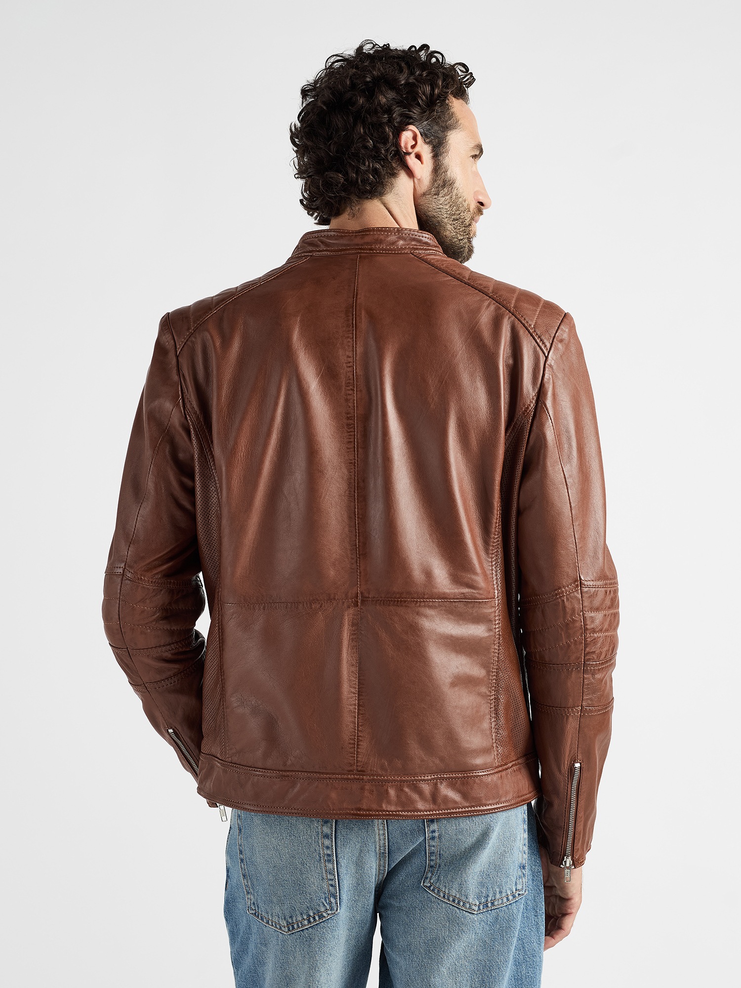 JCC MCL-23 Herren Lederjacke Cognac XL 3