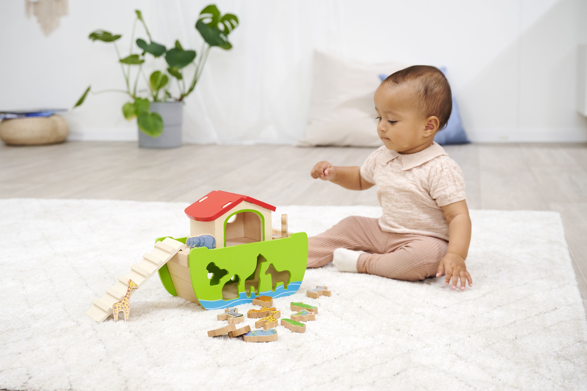 Eichhorn Steckspielzeug »Arche Noah« mit abnehmbarem Dach