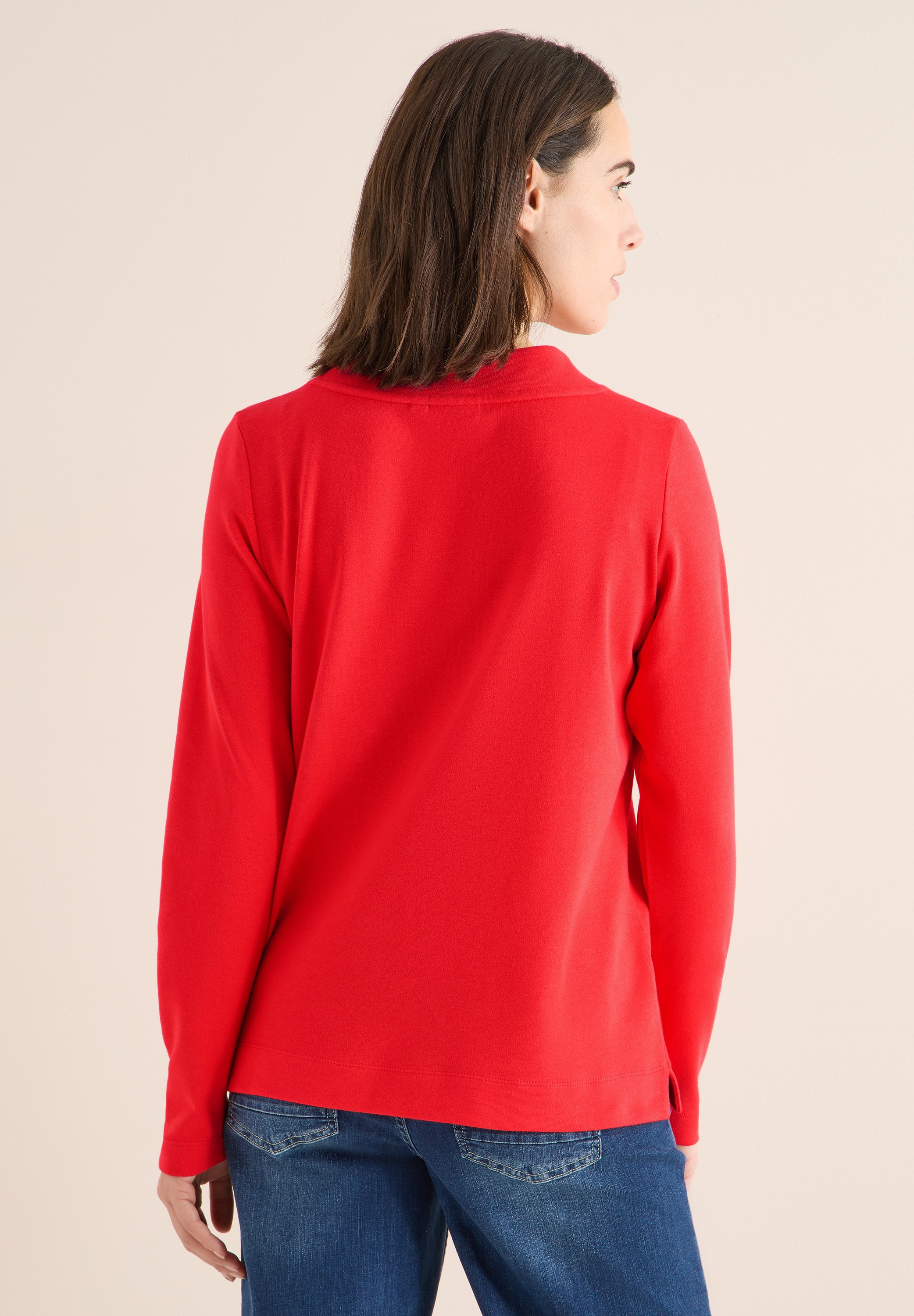 Cecil Langarmshirt in Unifarbe