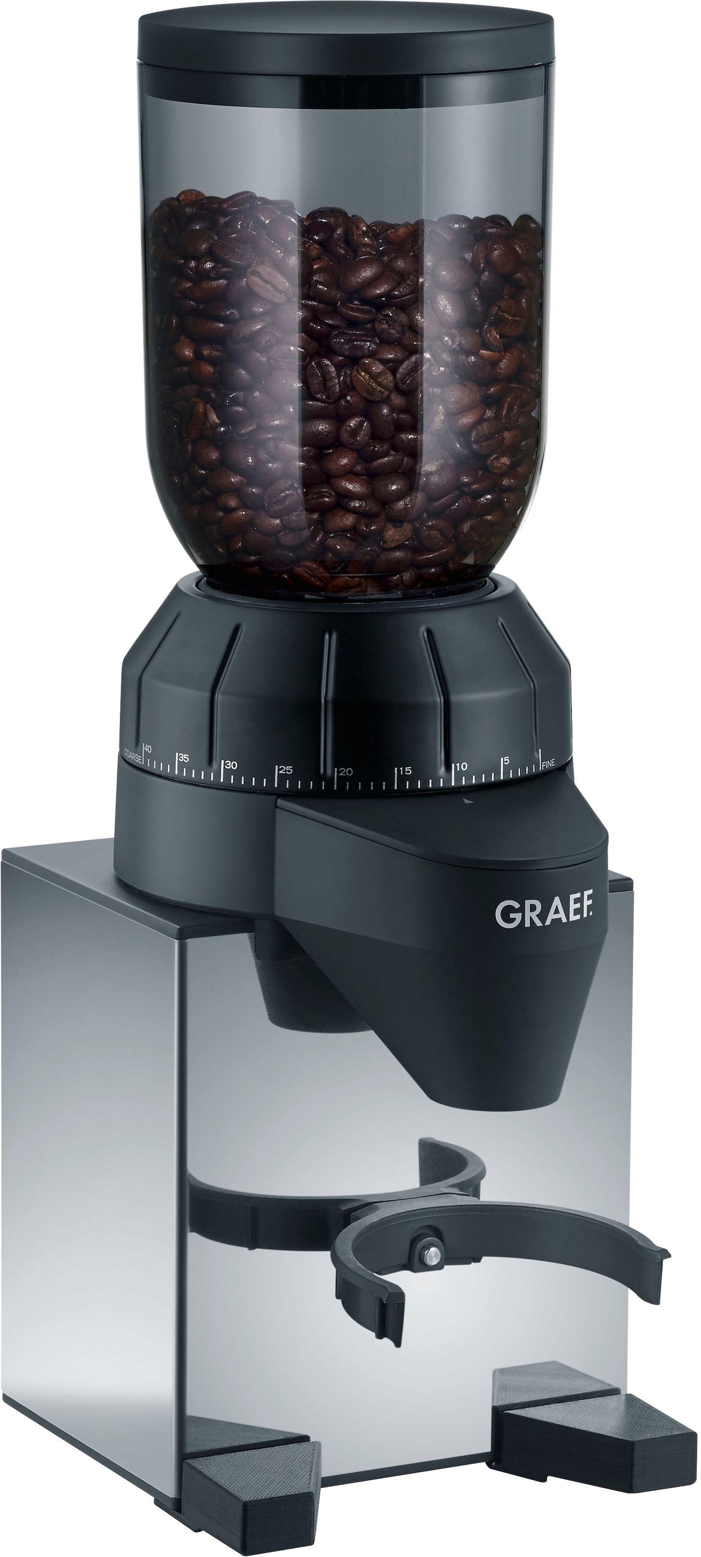 Graef Kaffeemühle "CM 820" 128 W Kegelmahlwerk 250 gBohnenbehälter Edelstah günstig online kaufen