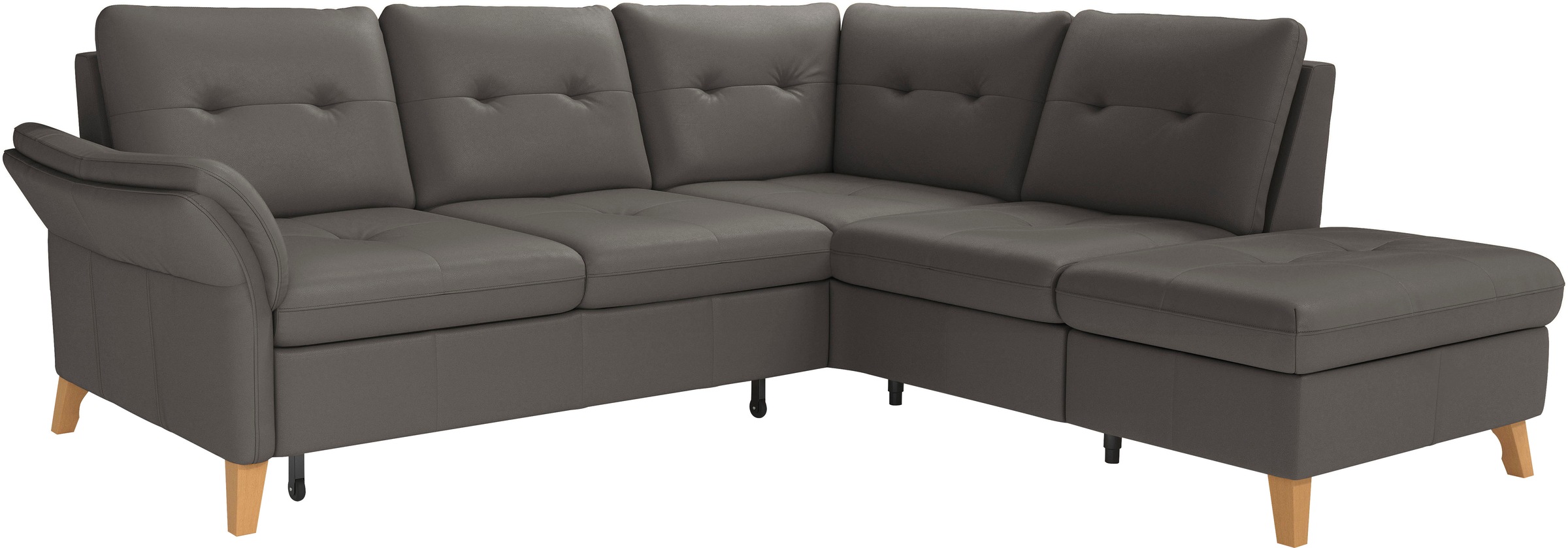 sit&more Ecksofa »Göteborg«, inkl. Sitztiefenverstellung, wahlweise mit Bettfunktion & Bettkasten
