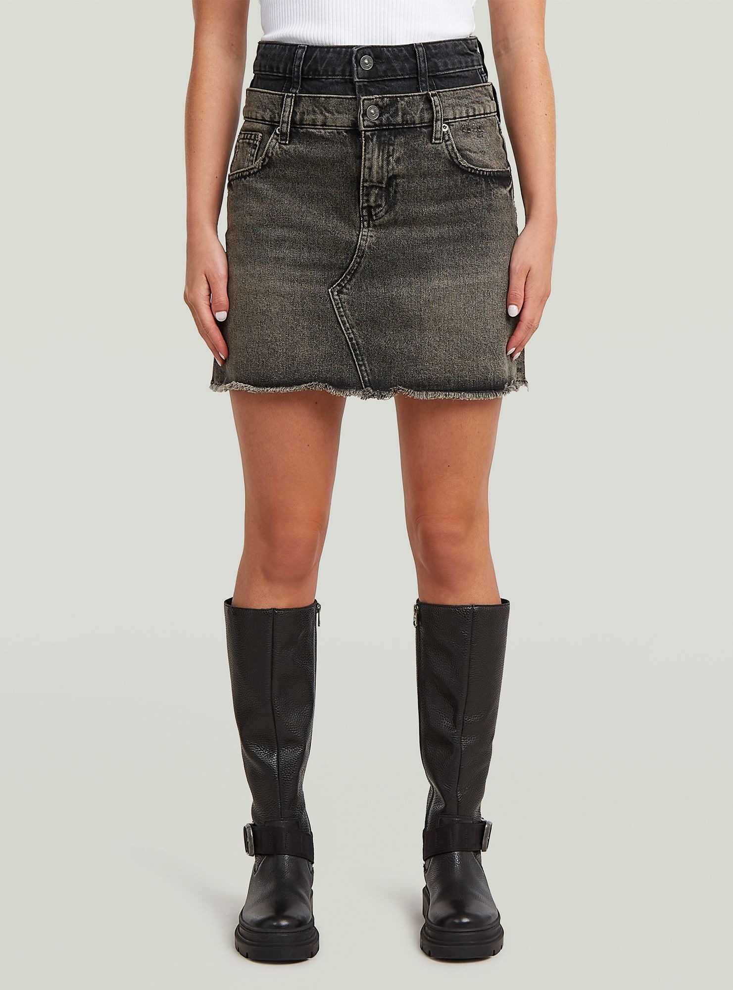 G-STAR Jeanskleid »Carter Double Waistband Mini Skirt«