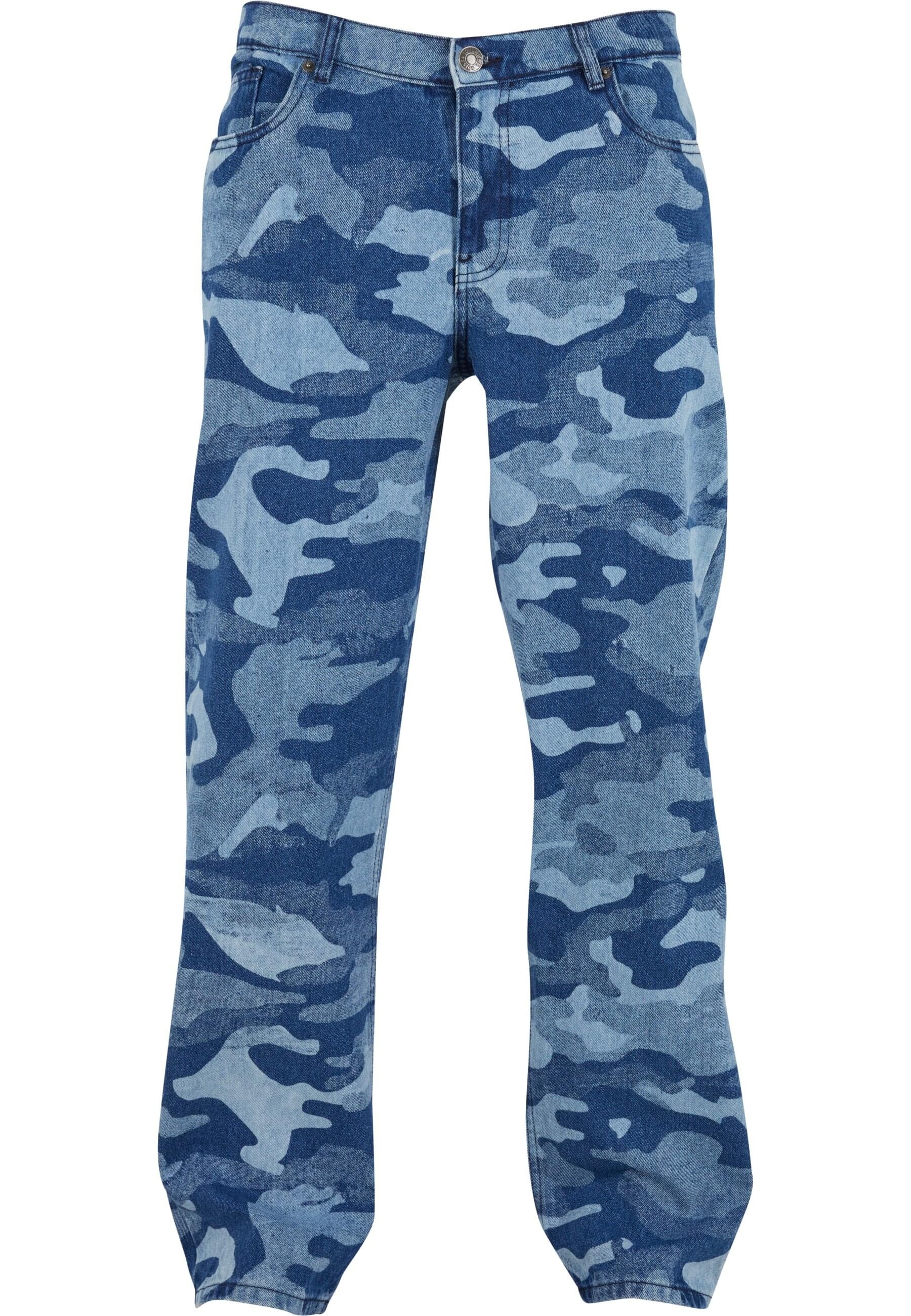 URBAN CLASSICS Cargohose "Urban Classics Laser Camo Printed Jeans" günstig online kaufen