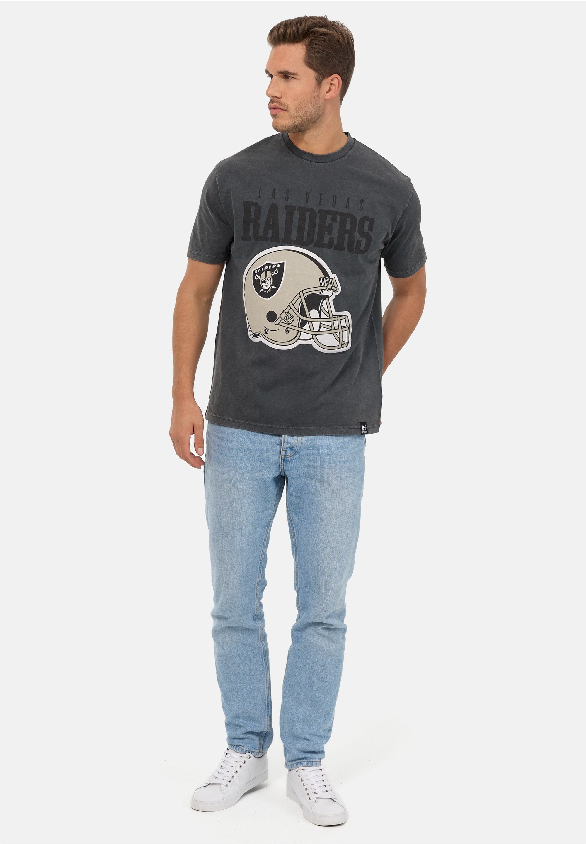 Recovered T-Shirt "NFL Raiders Helmet", im lockeren Schnitt günstig online kaufen