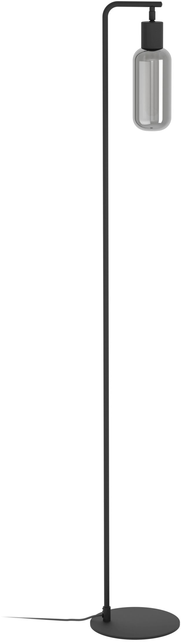 "EGLO Stehlampe ""MAIONE Stehlampe - Stahl - E27 - 1X4W - IP20"", schwarz, 1, H: 151cm, 1 Stk., Leuchten, Standleuchte, Leselampe, Wohzimmer