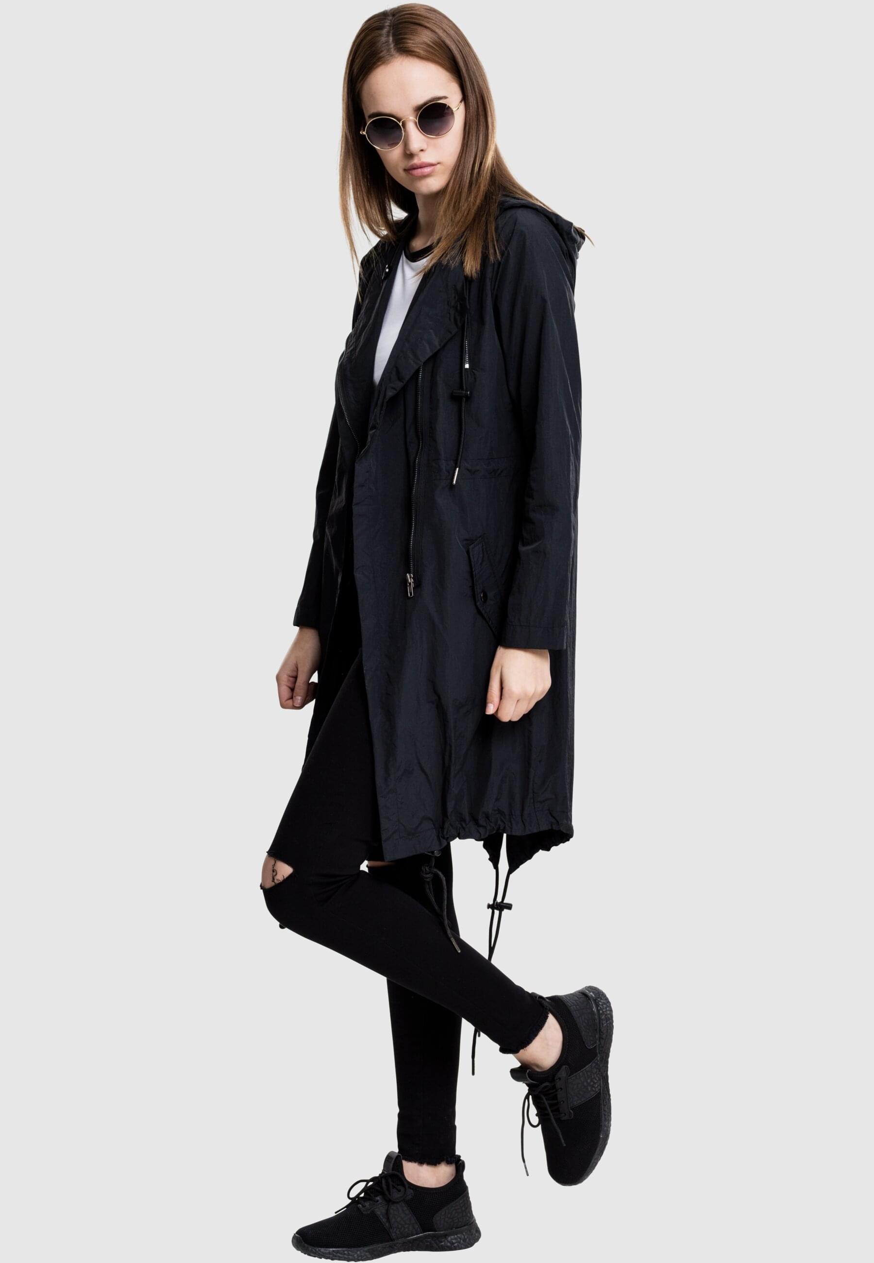 URBAN CLASSICS Parka »Urban Classics Damen Ladies Asymetric Parka«, (1 St.), mit Kapuze