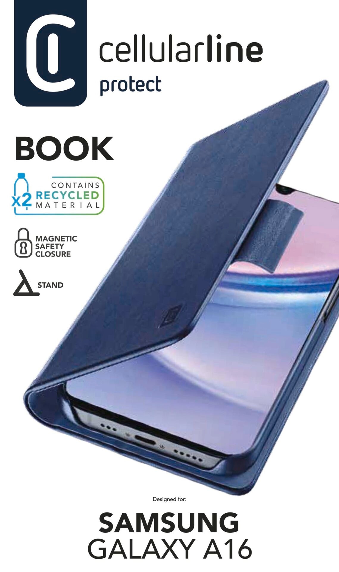 Cellularline Handyhülle »Book Case«, Backcover, Schutzhülle, Handyschutzhülle, Case, Schutzcase, stoßfest