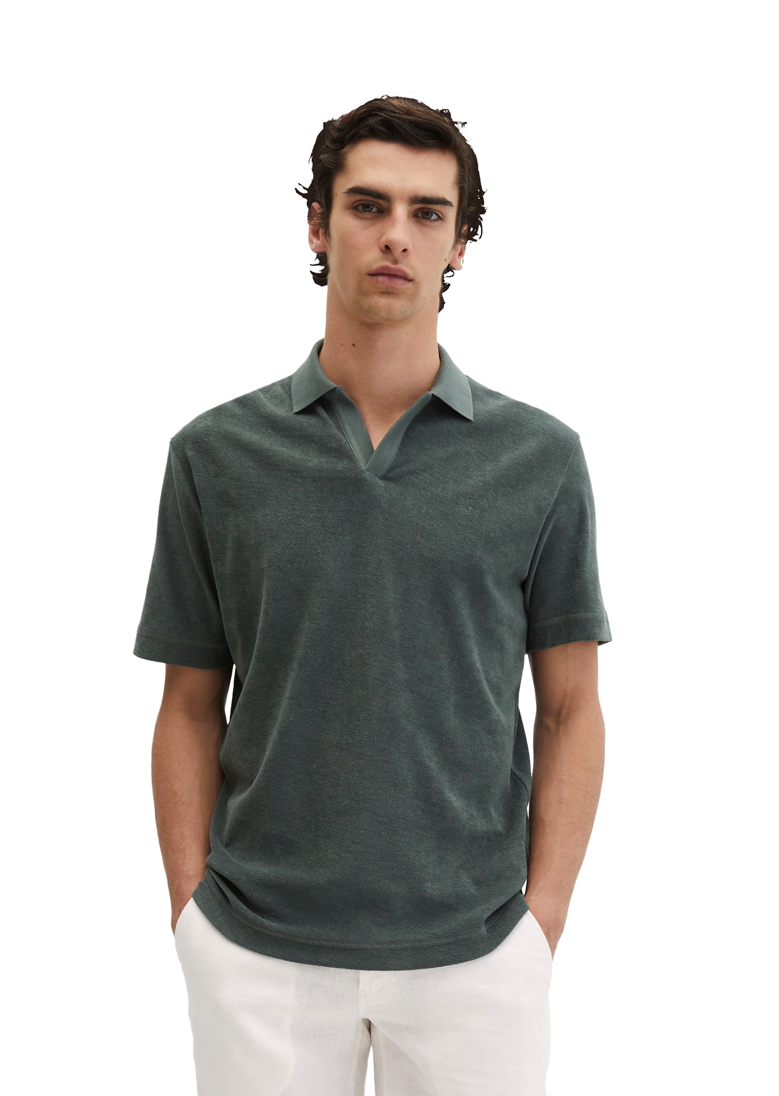 Marc OPolo Poloshirt regular aus weichem Jersey-Frottee