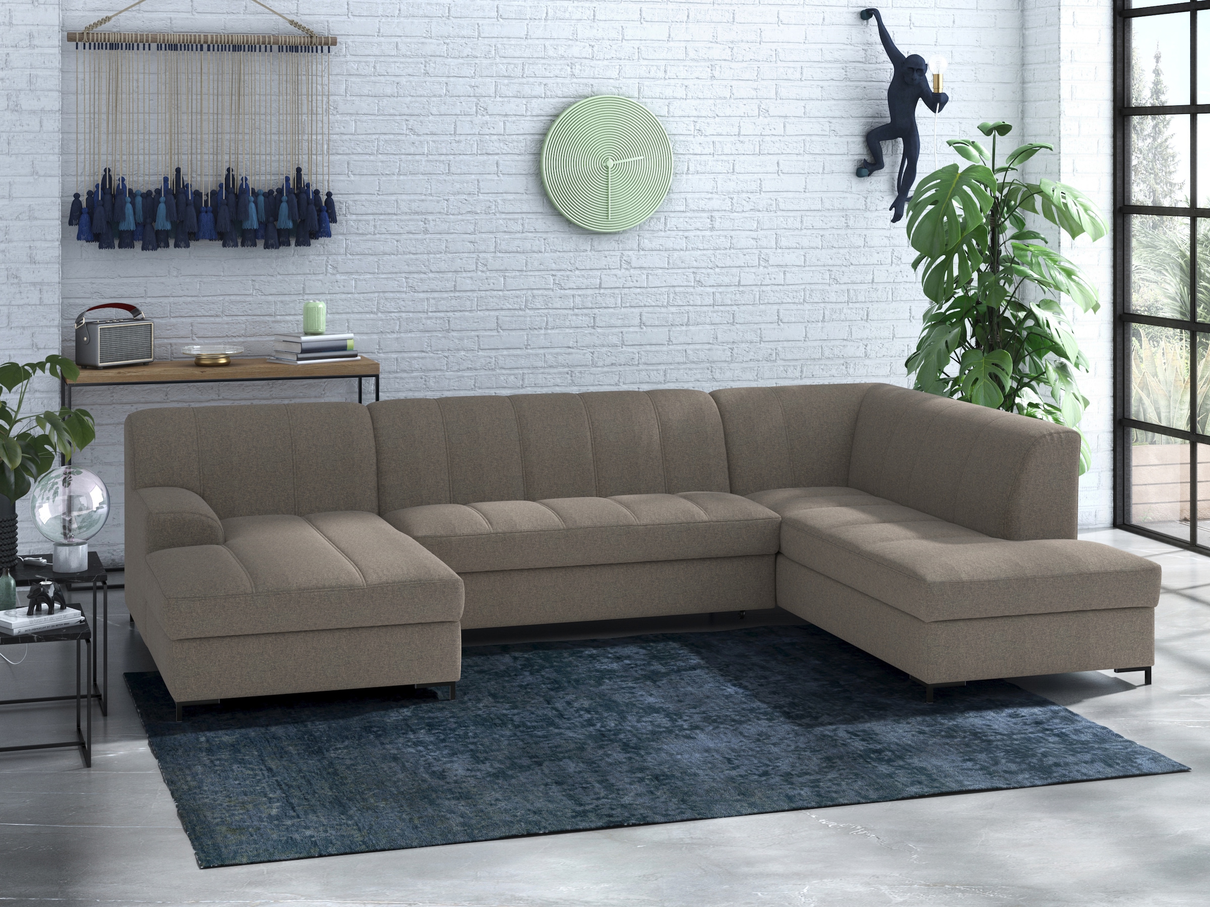 Home affaire Wohnlandschaft "Balme, moderne Formensprache, zeitloses Design günstig online kaufen