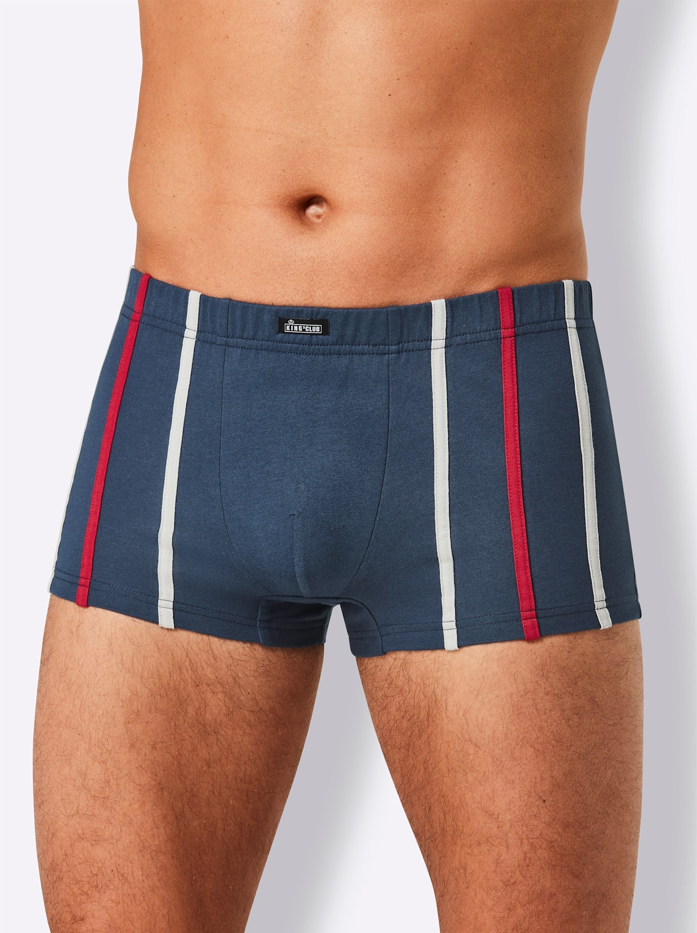 KINGS CLUB Herren Retro Pants, Gr. 5, blau, 100% Baumwolle, Unterhosen