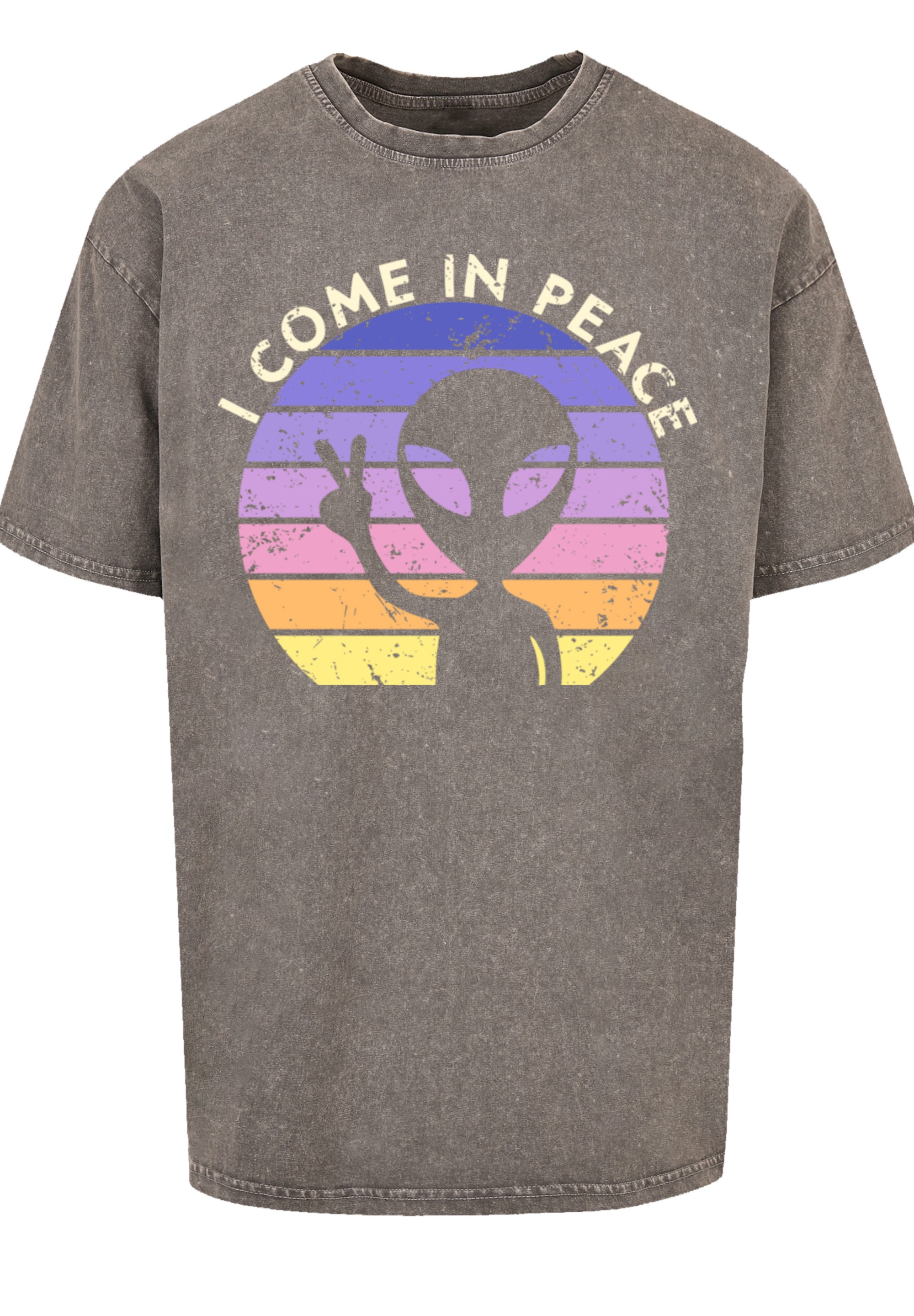 F4NT4STIC T-Shirt "Alien Peace Sunset", Premium Qualität günstig online kaufen