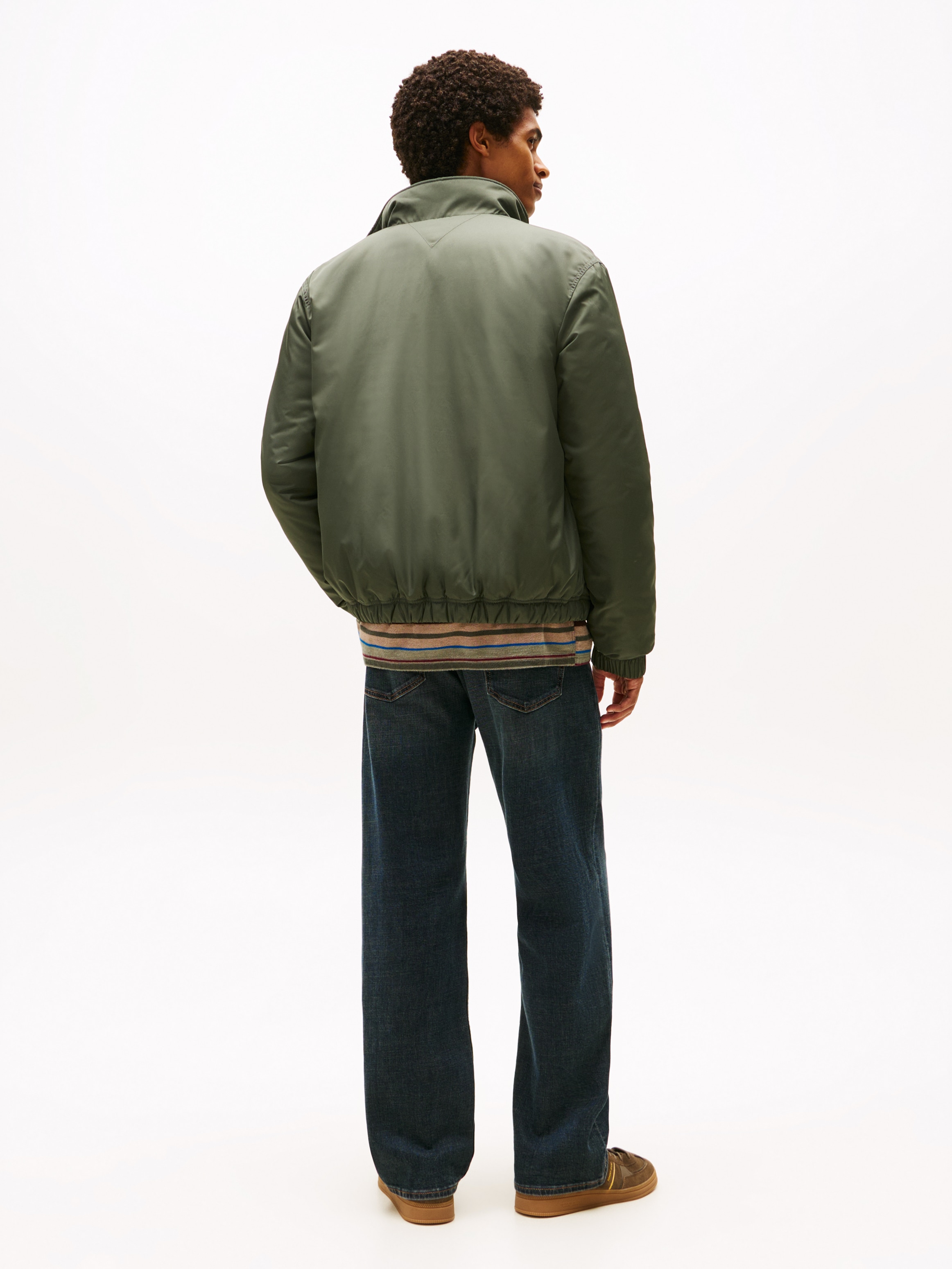 Tommy Jeans Blouson »TJM ESSENTIAL PADDED JACKET EXT«, Freizeitjacke, Übergangsjacke glänzend, Stretchbündchen, Stehkragen