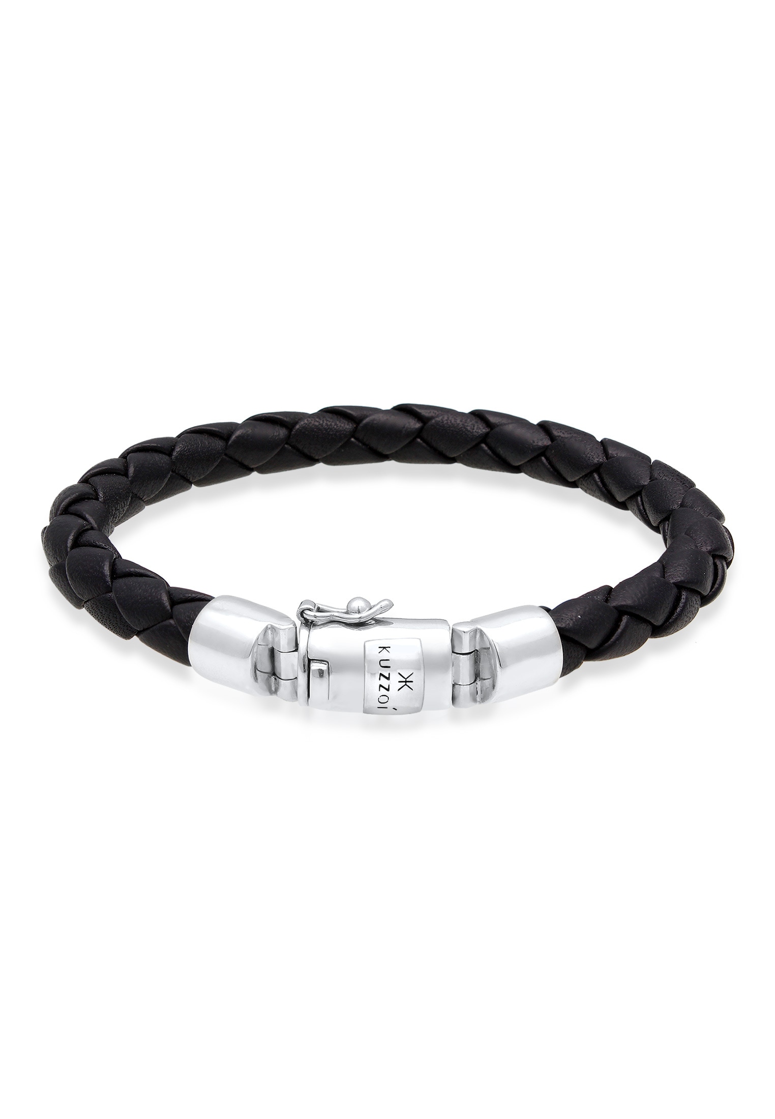 Lederarmband »Herren Kastenverschluss 925 bestellen Silber« Armband BAUR | Kuzzoi ▷