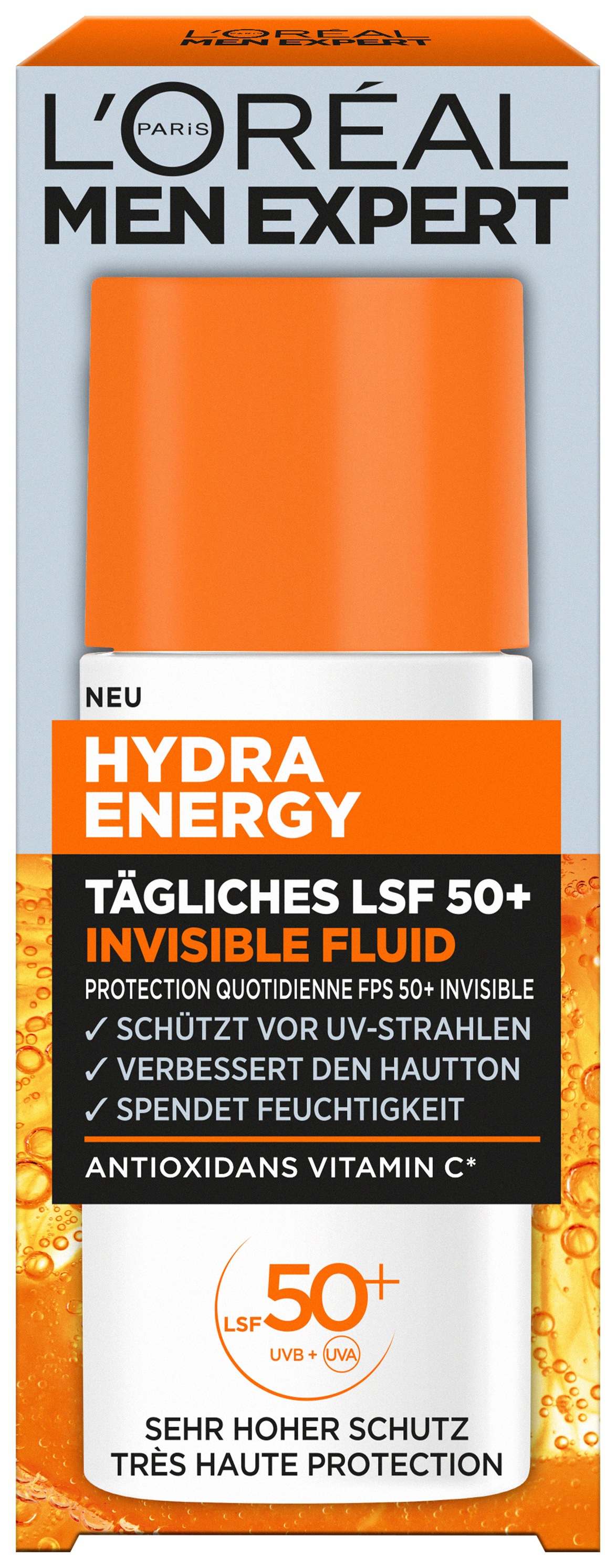 L'ORÉAL PARIS MEN EXPERT Gesichtsfluid »L'Oréal Men Expert Tägliches LSF 50+ Invisible Fluid«