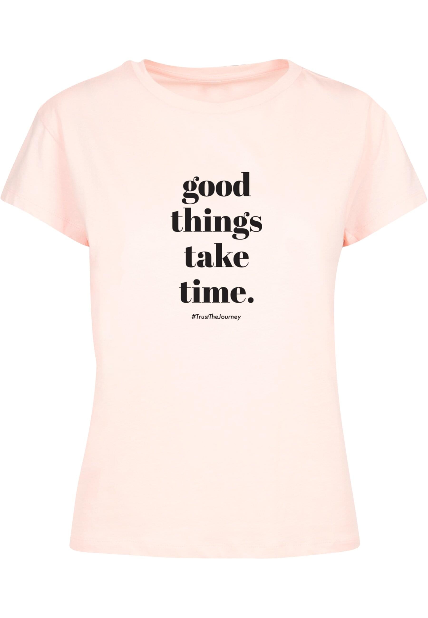 Merchcode T-Shirt "Merchcode Damen Ladies Good Things Take Time Box Tee" günstig online kaufen