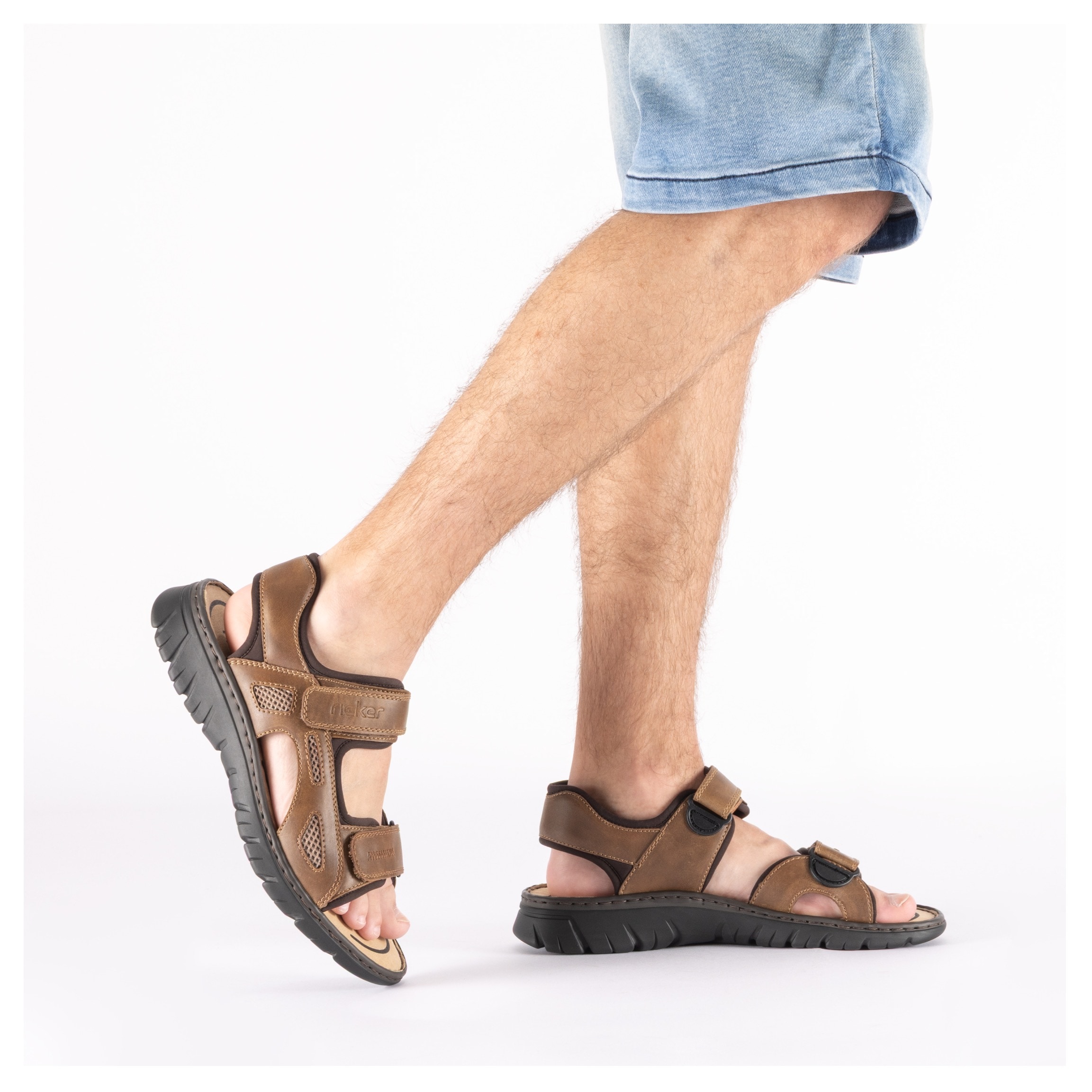 Rieker Sandale  Sommerschuh, Klettschuh, Outdoorsandale, in Trekking-Optik