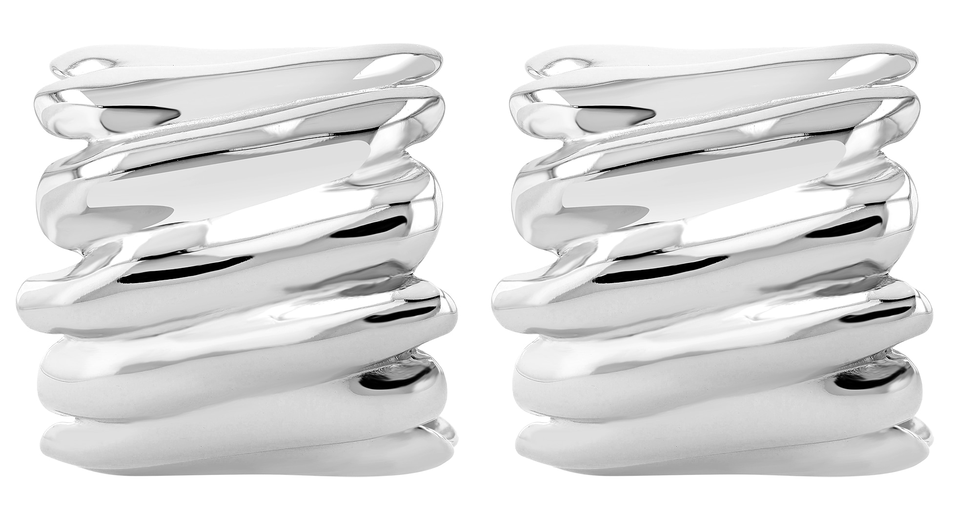 Adelia´s Paar Creolen "Ohrringe – Creole aus Edelstahl" Ideal als Geschenk – dezent und elegant