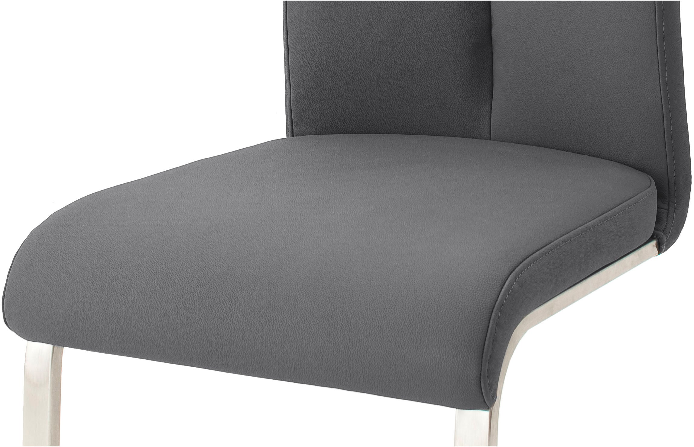 MCA furniture Freischwinger »Artos«, (Set), 2 St., Leder, Stuhl mit Echtlederbezug, bis 140 Kg belastbar