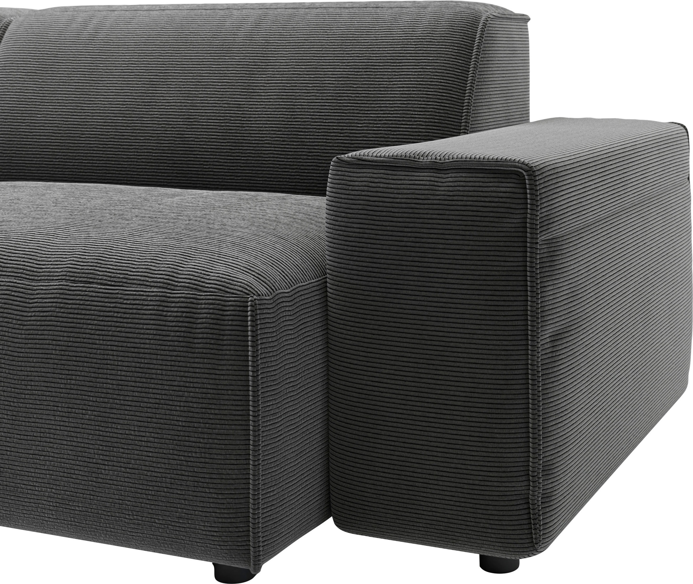 andas Big-Sofa »Glimminge   auch in Breitcord, Feincord + Easy care-Bezug,« besondere Kedernähte Zierkissen