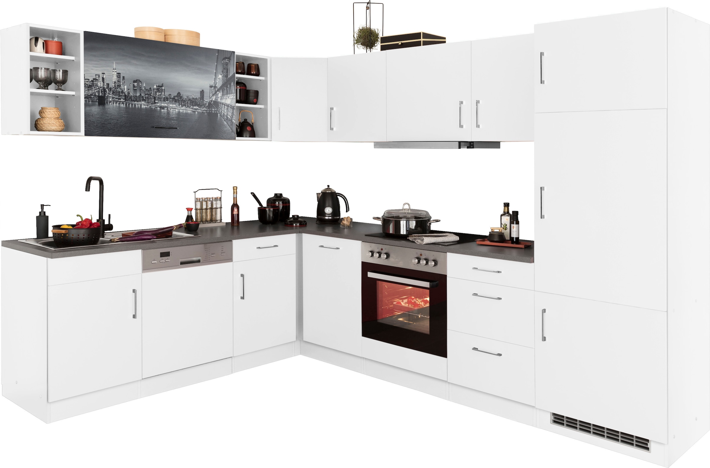 KOCHSTATION Küchenzeile "KS-Paris – Küchen mit einzigartigen Fotomotiven au günstig online kaufen