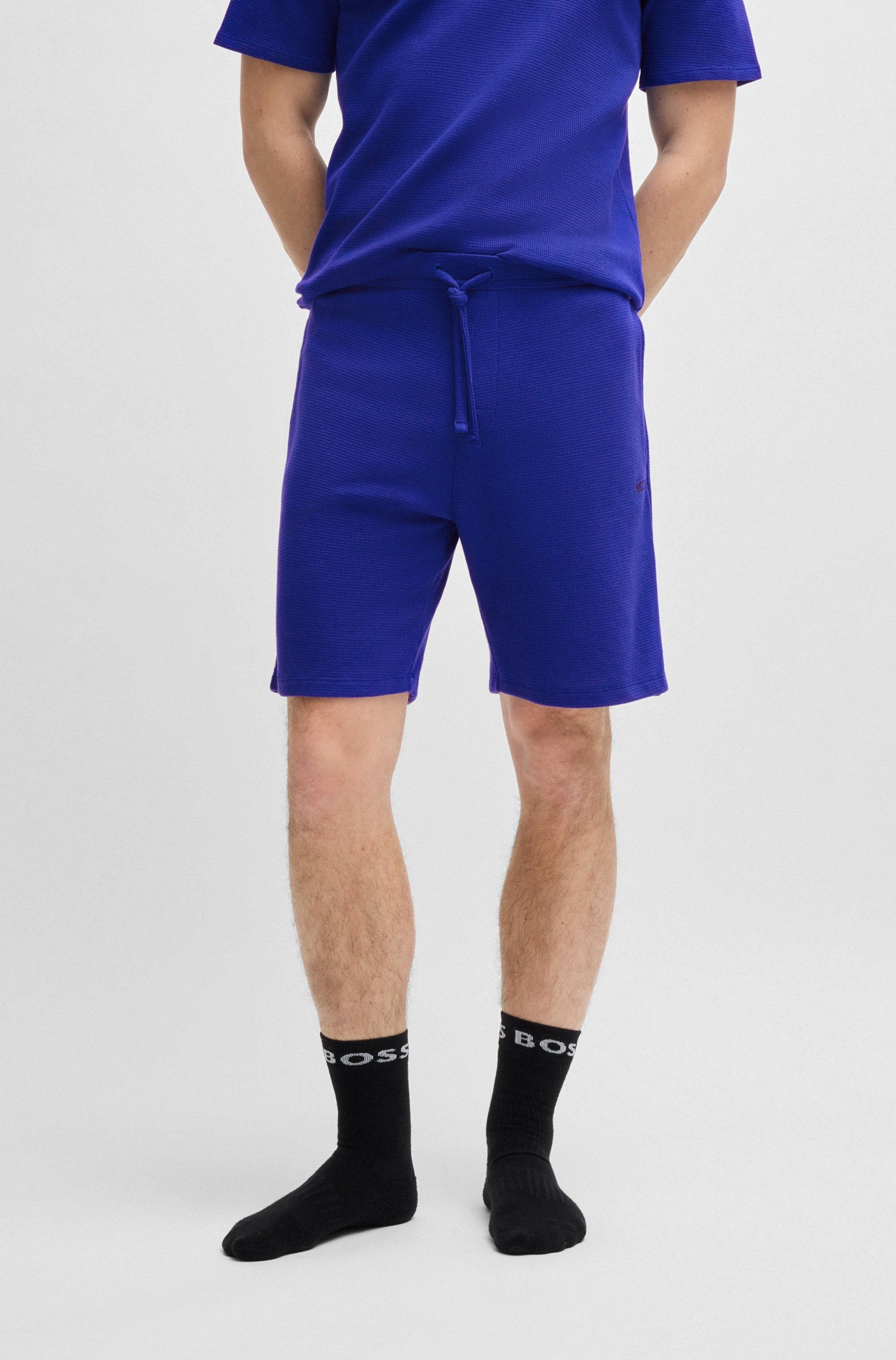 BOSS Pyjamashorts "Waffle Shorts" günstig online kaufen