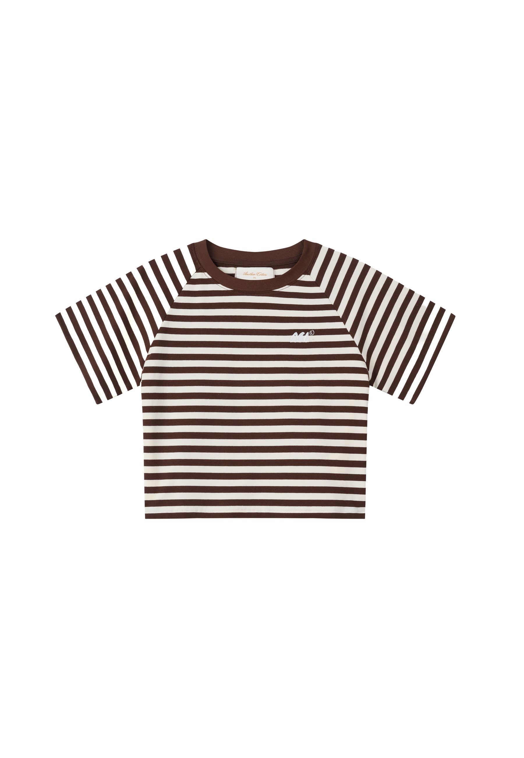 Another Cotton Lab T-Shirt "Another Cotton Lab Another Stripe Crop Top" 1