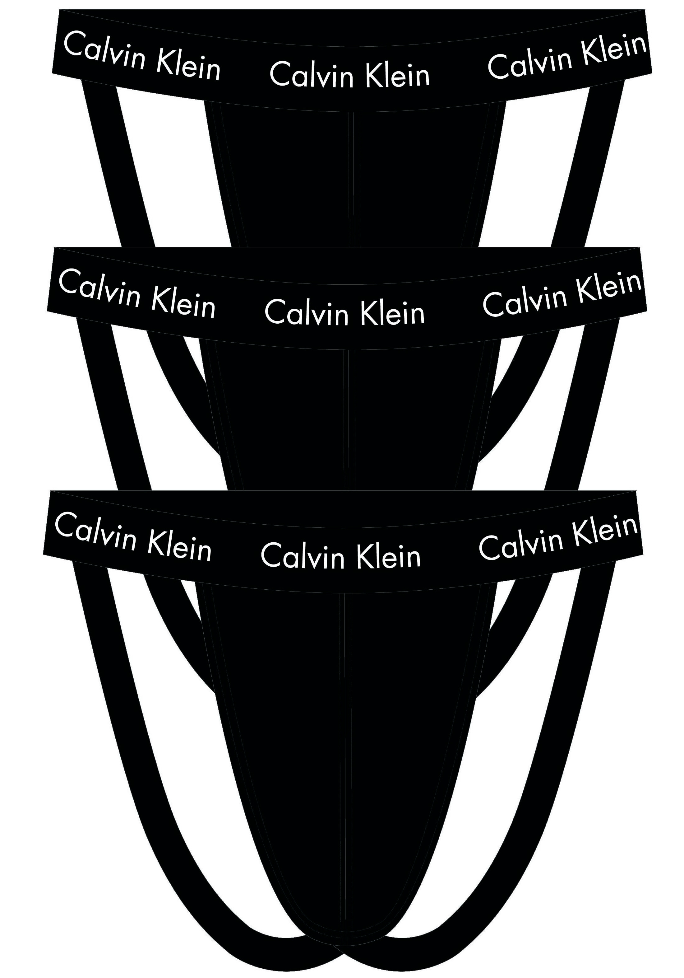 Calvin Klein Underwear String "JOCK STRAP 3PK", (Packung, 3er-Pack), mit Calvin Klein Logo-Elastikbund