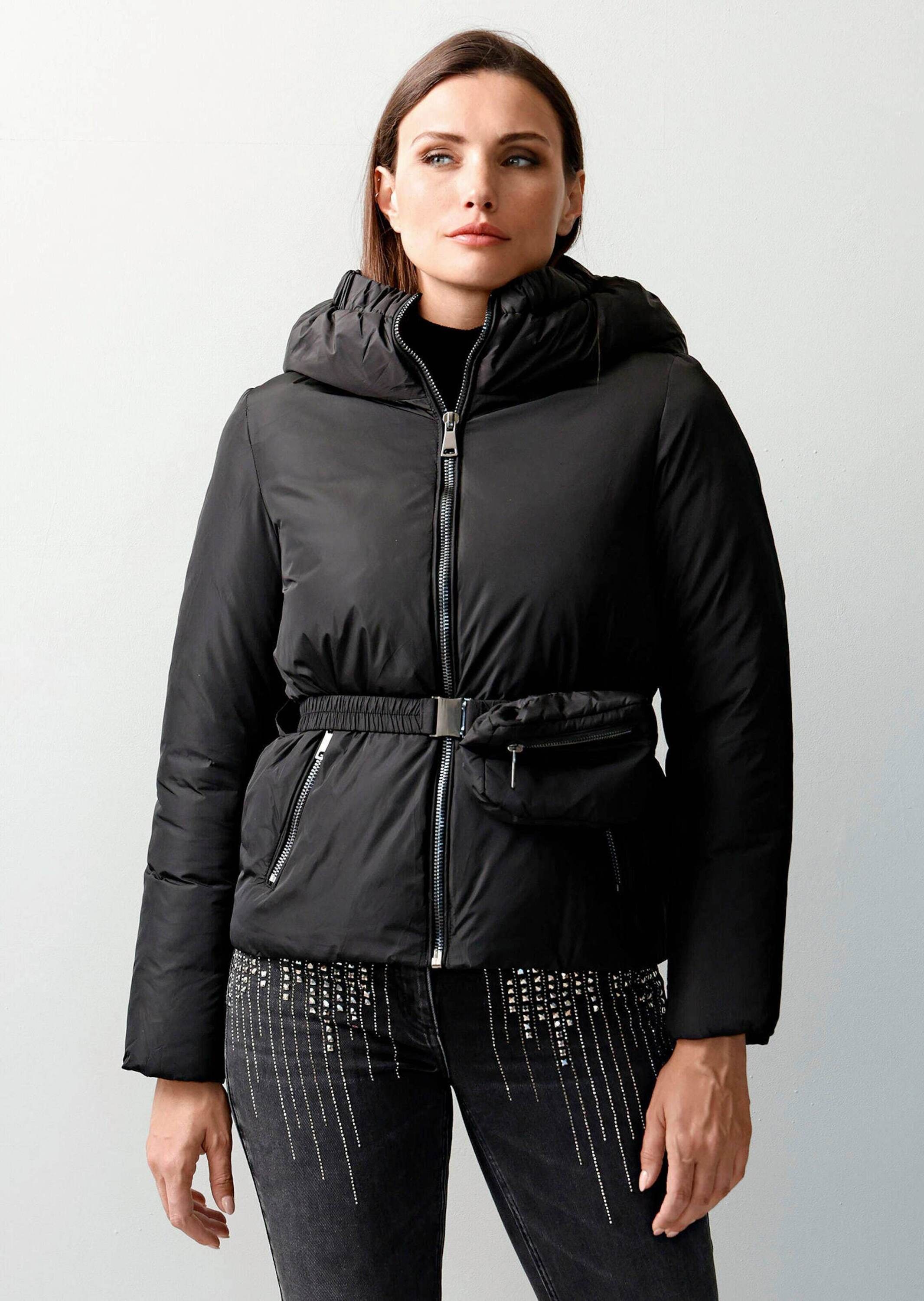 Alba Moda Steppjacke "Steppjacke Steppjacke mit abnehmbarer Bauchtasche" günstig online kaufen