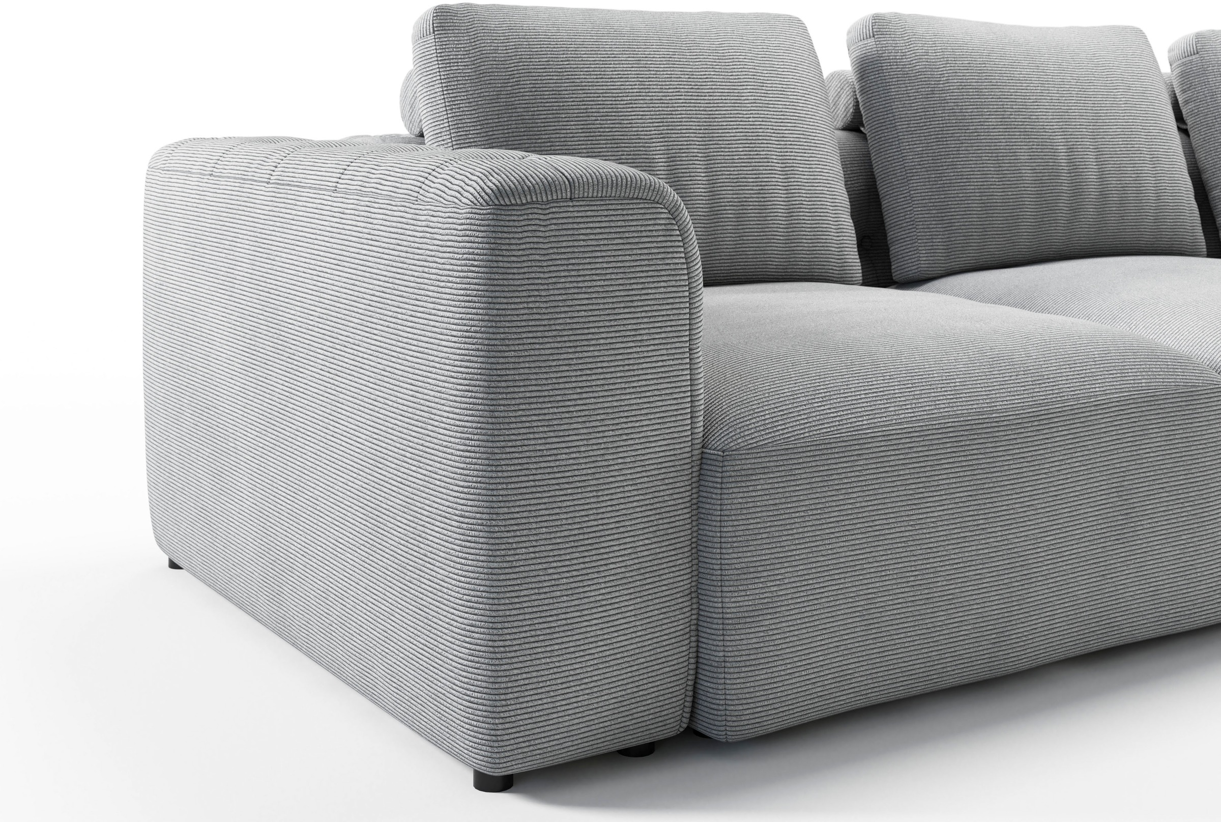 RAUM.ID Chaiselongue »Cushid«, Modul-Sofa, bestehend aus 2-Sitzer und Hocker