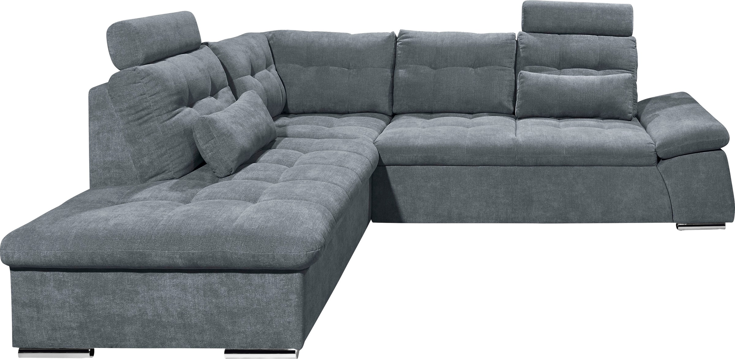 ED EXCITING DESIGN Ecksofa "Nalo L-Form", mit Bettfunktion, Armteilverstell günstig online kaufen