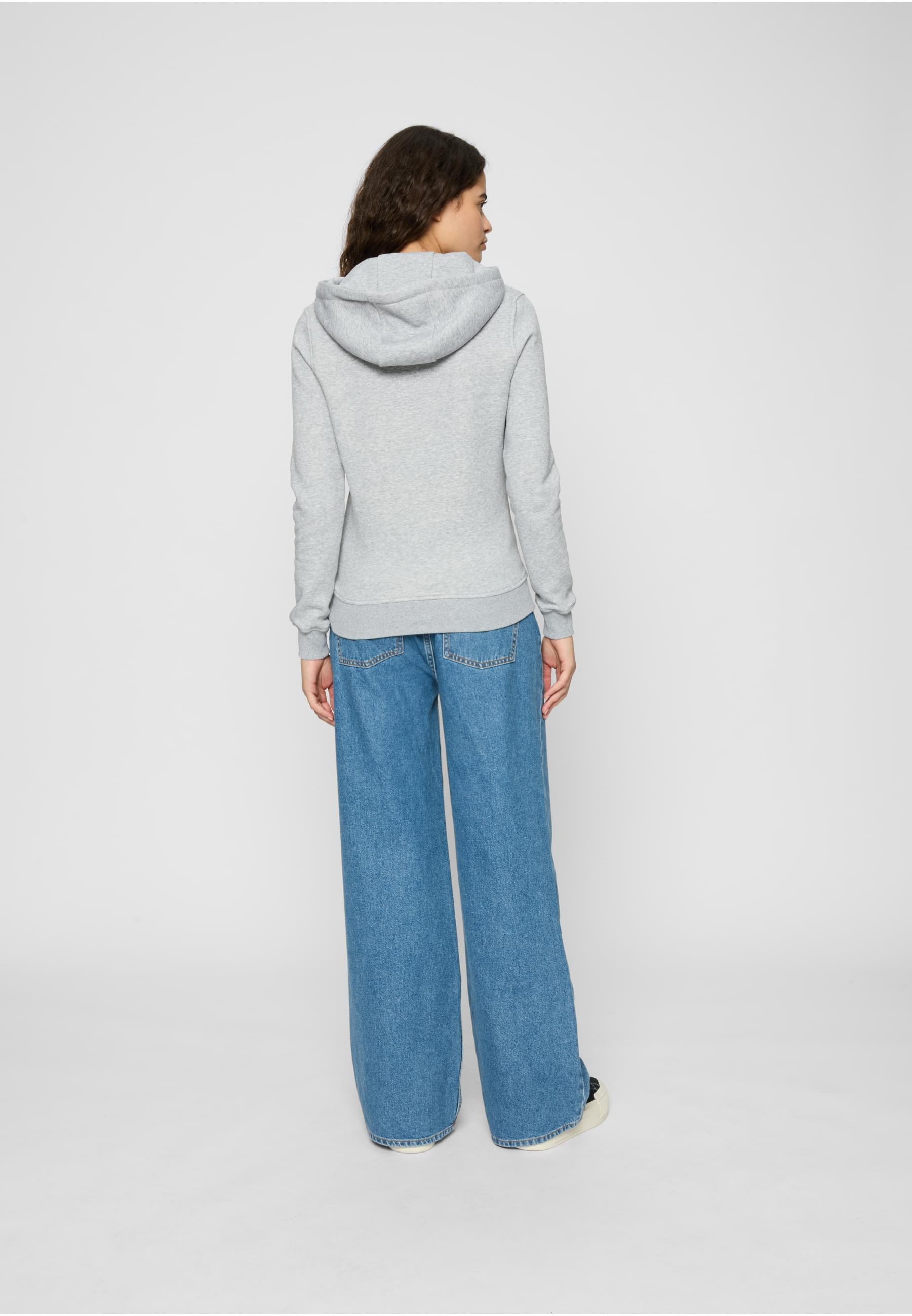 MisterTee Rundhalspullover »MisterTee Damen Ladies Moth Hoody«, (1 tlg.)