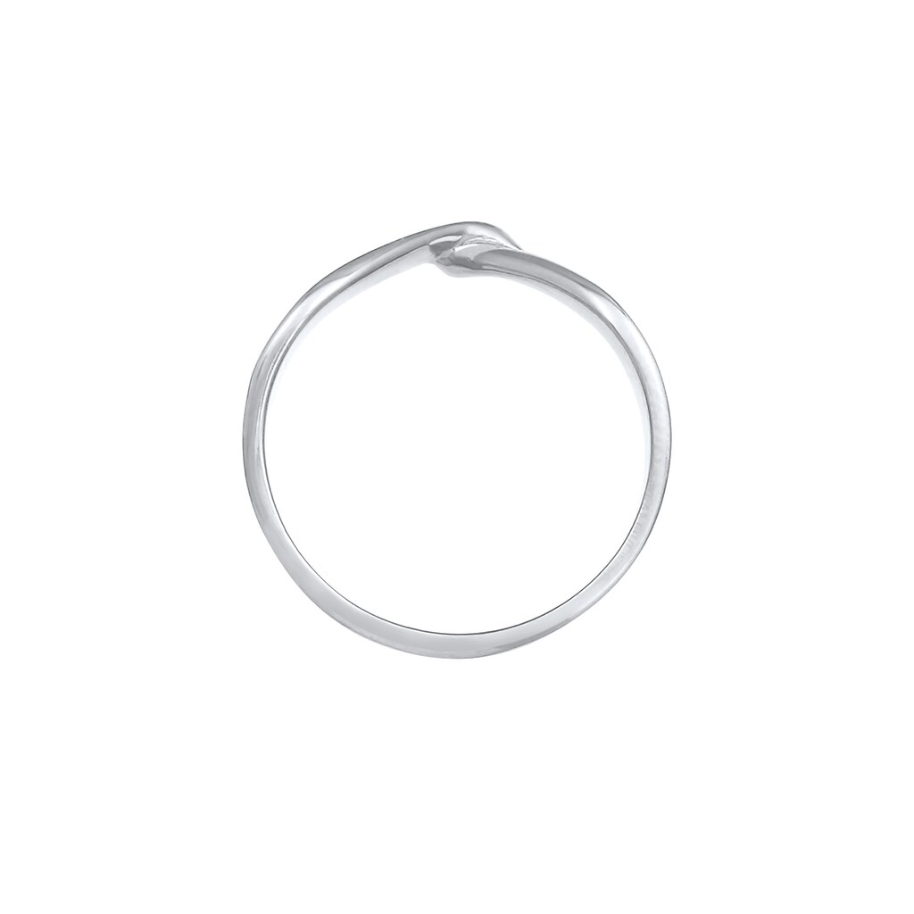 Elli Fingerring »Gedreht Bandring Trend Basic 925er Silber«