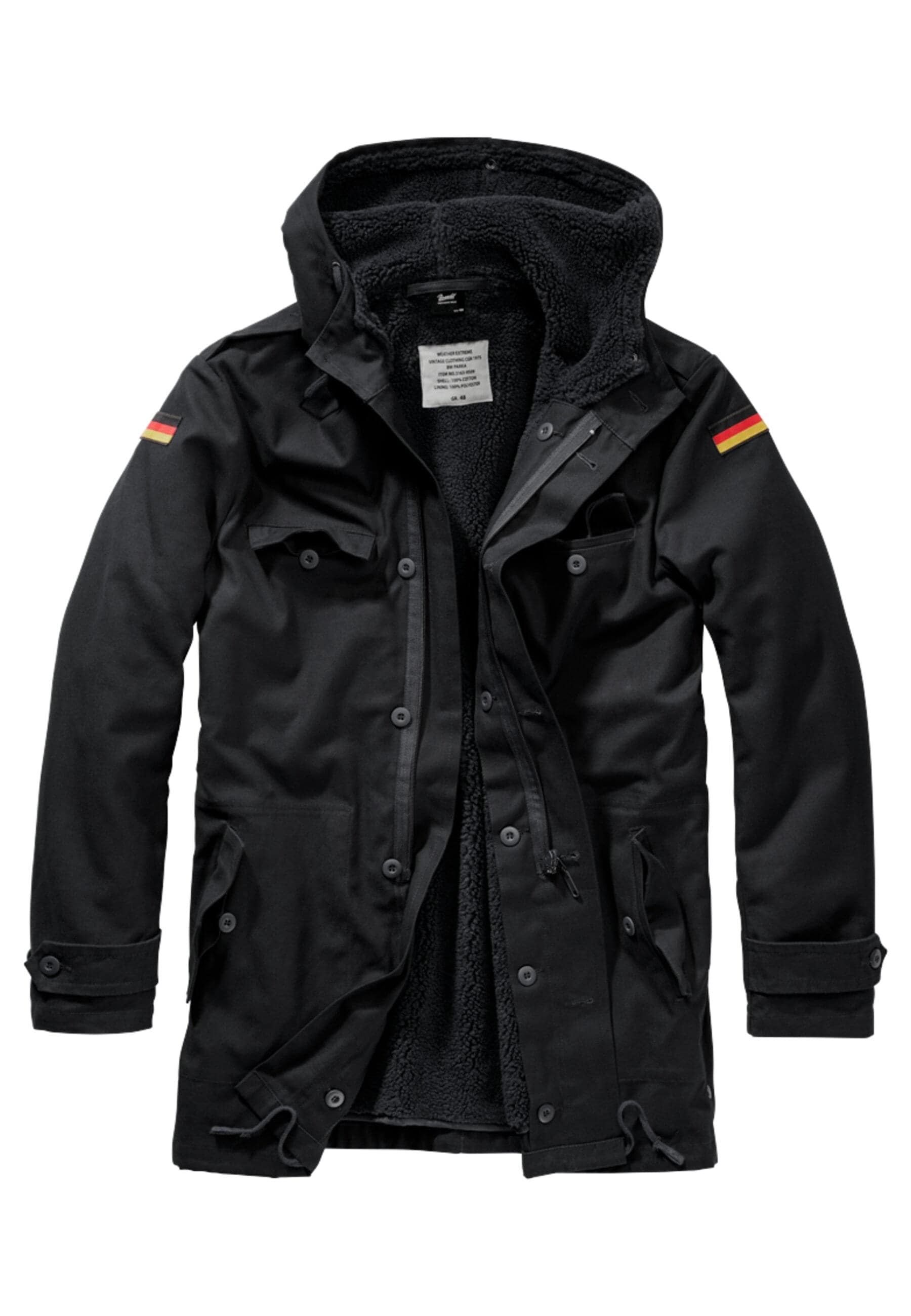 Brandit Allwetterjacke "Brandit Herren BW Flag Parka", (1 St.), mit Kapuze