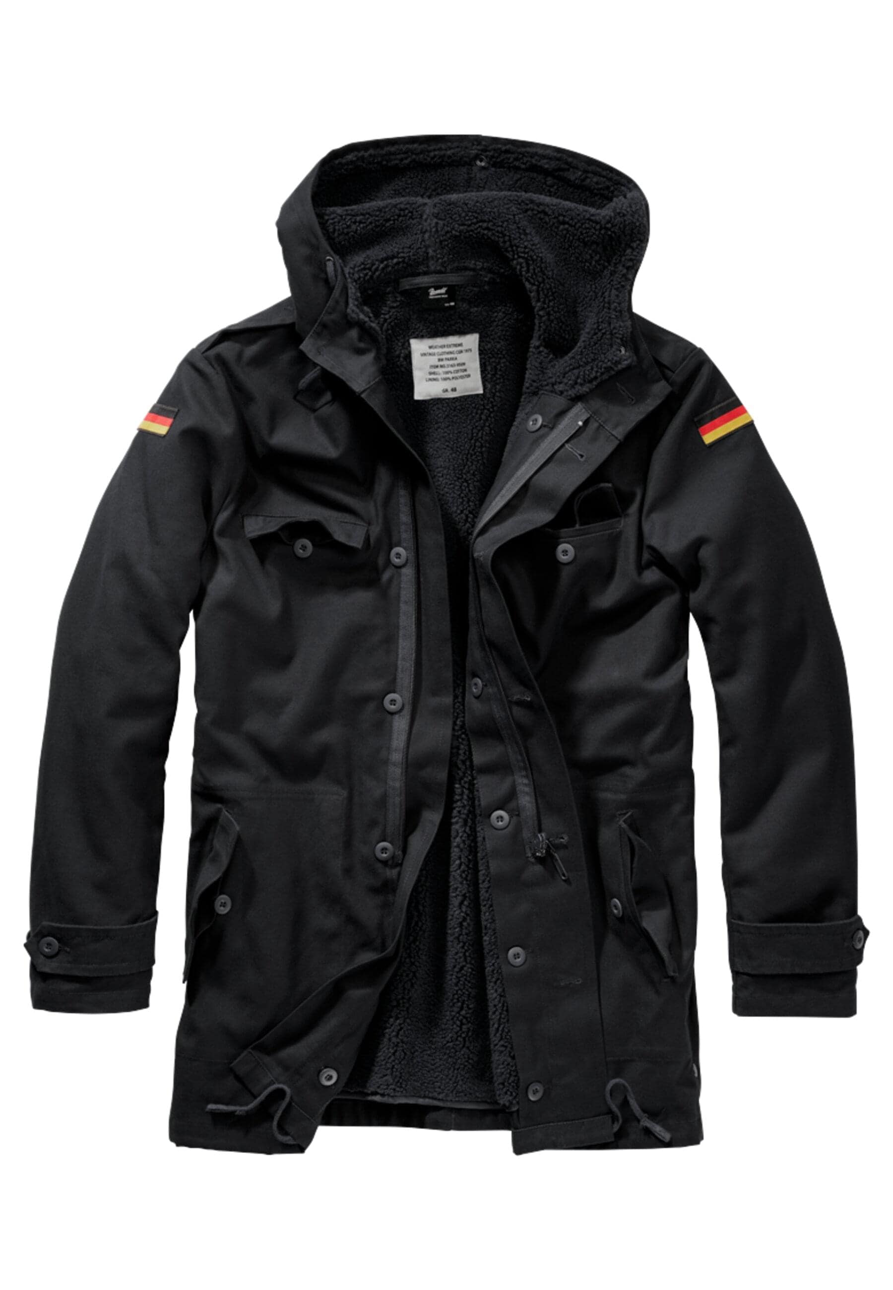 Brandit Allwetterjacke "Brandit Herren BW Flag Parka" 1 Stk. tlg. mit Kapuz günstig online kaufen