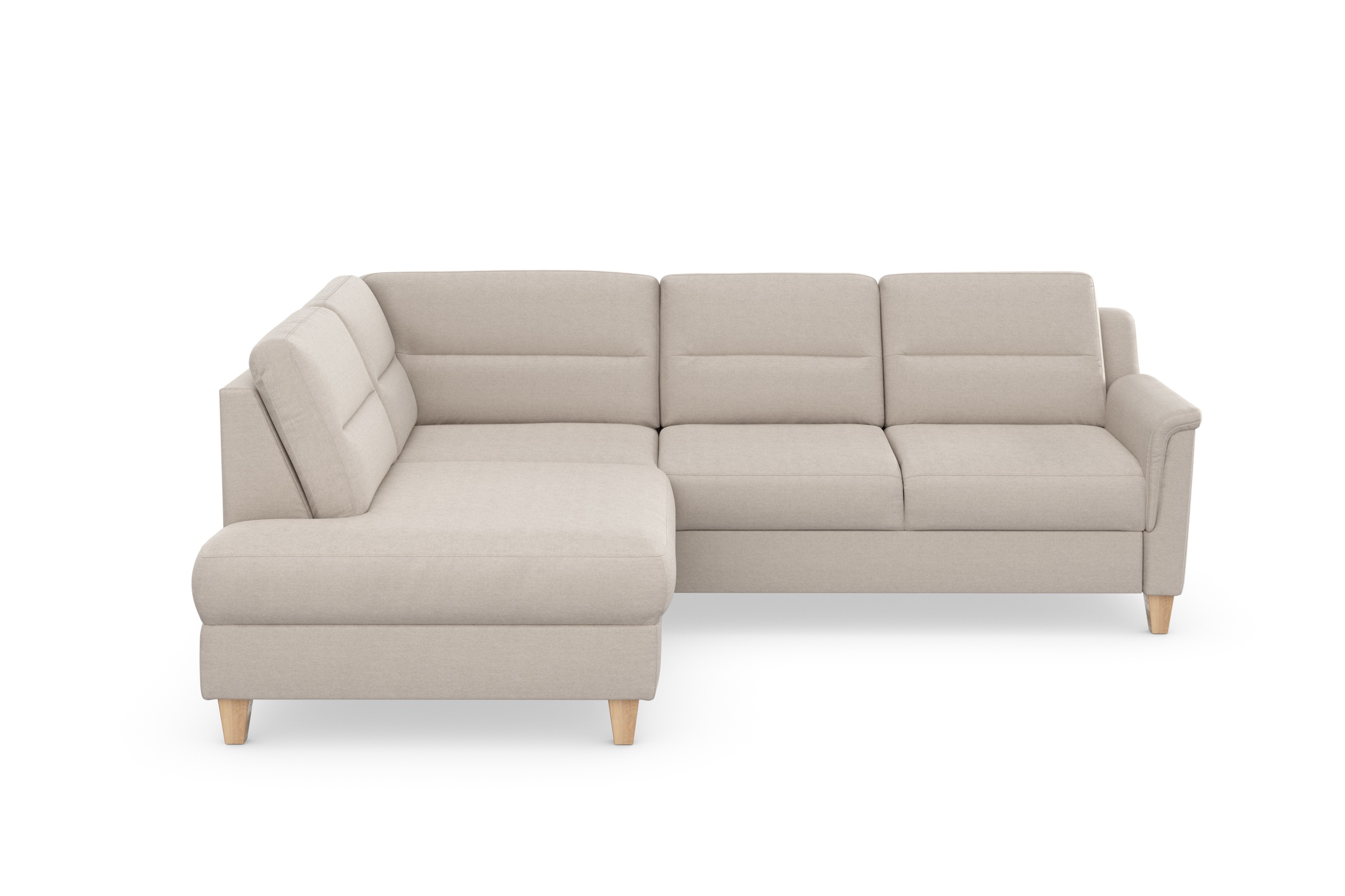sit&more Ecksofa »Farö L-Form« inklusive Federkern, wahlweise mit Bettfunktion und Bettkasten