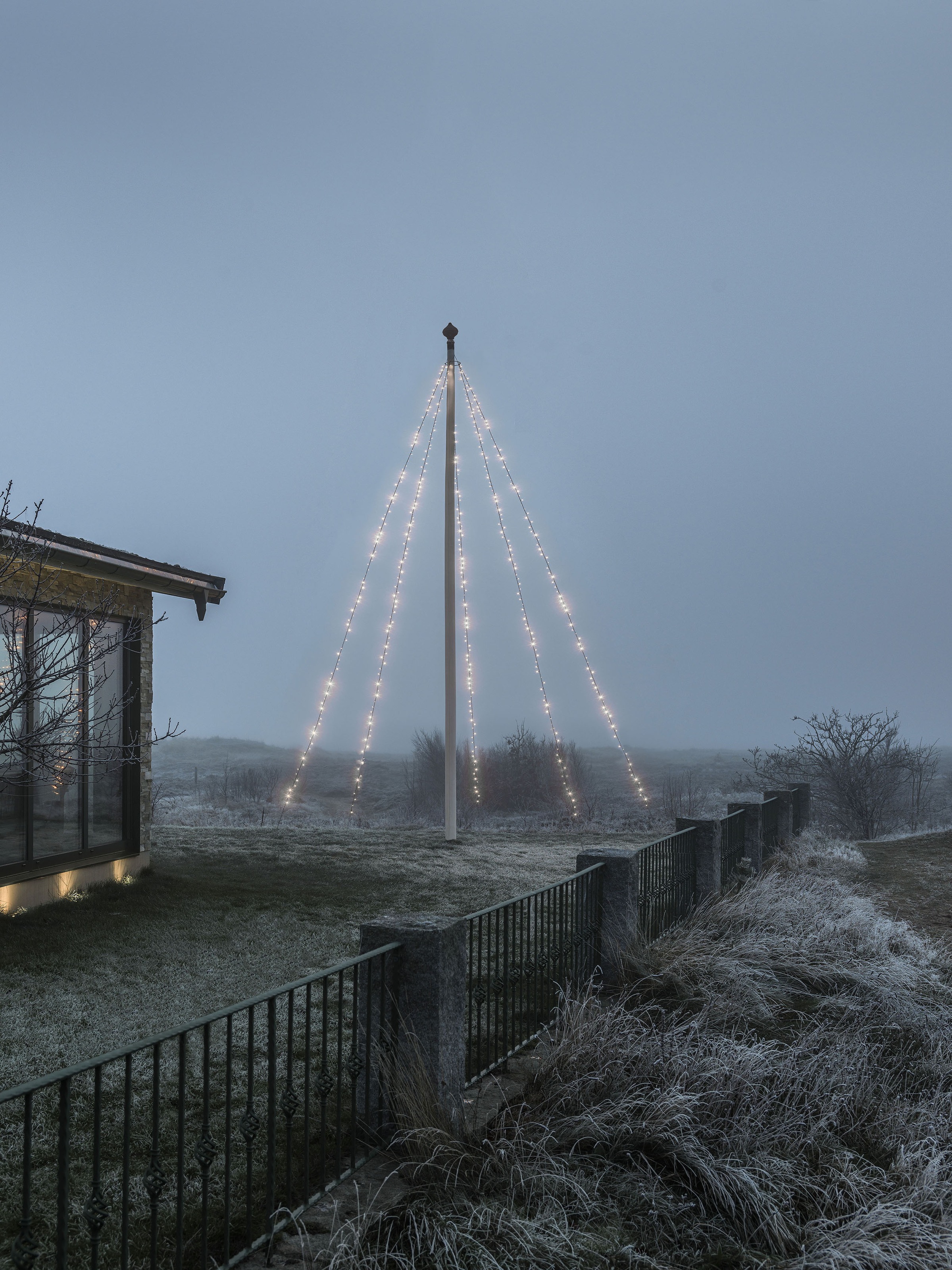 KONSTSMIDE LED-Baummantel »Weihnachtsdeko aussen, Christbaumschmuck«, | BAUR 500 Fahnenmastbeleuchtung Ring, 5 gefrostete St.-flammig, Dioden Stränge mit 100 LED à