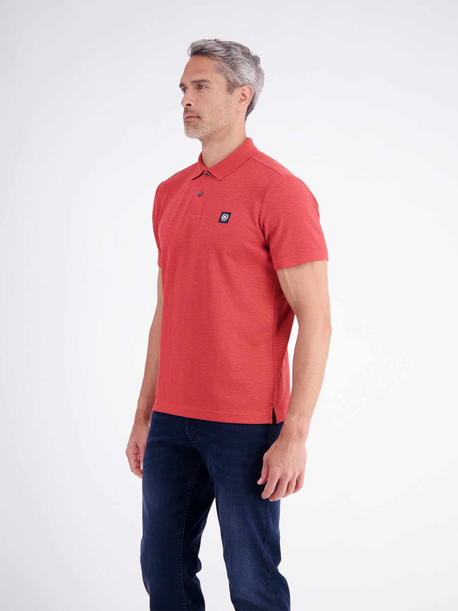 LERROS Poloshirt »Poloshirt in trendigen Farben mit Flachstrickkragen«