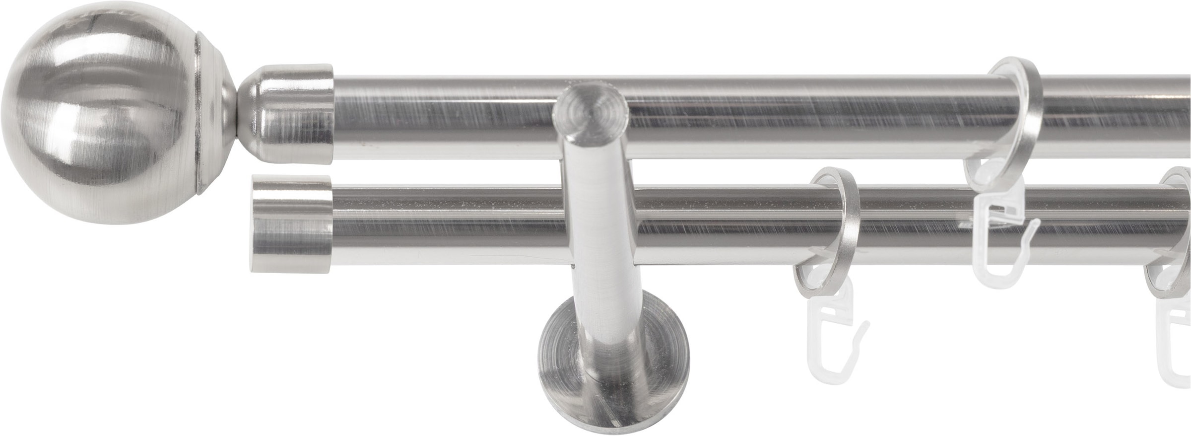 SN DECO GROUP Gardinenstange Ø 19 mm 2 läufig-läufig Fixmaß;kürzbar