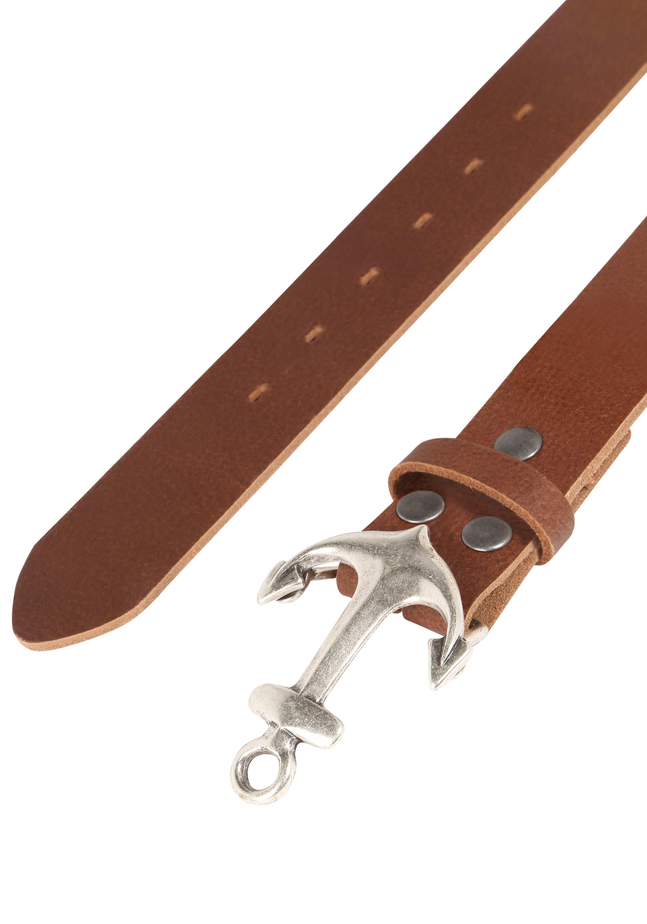 Rettungsring Gürtel Ledergürtel mit austauschbarer Schließe "Anker SO19" günstig online kaufen