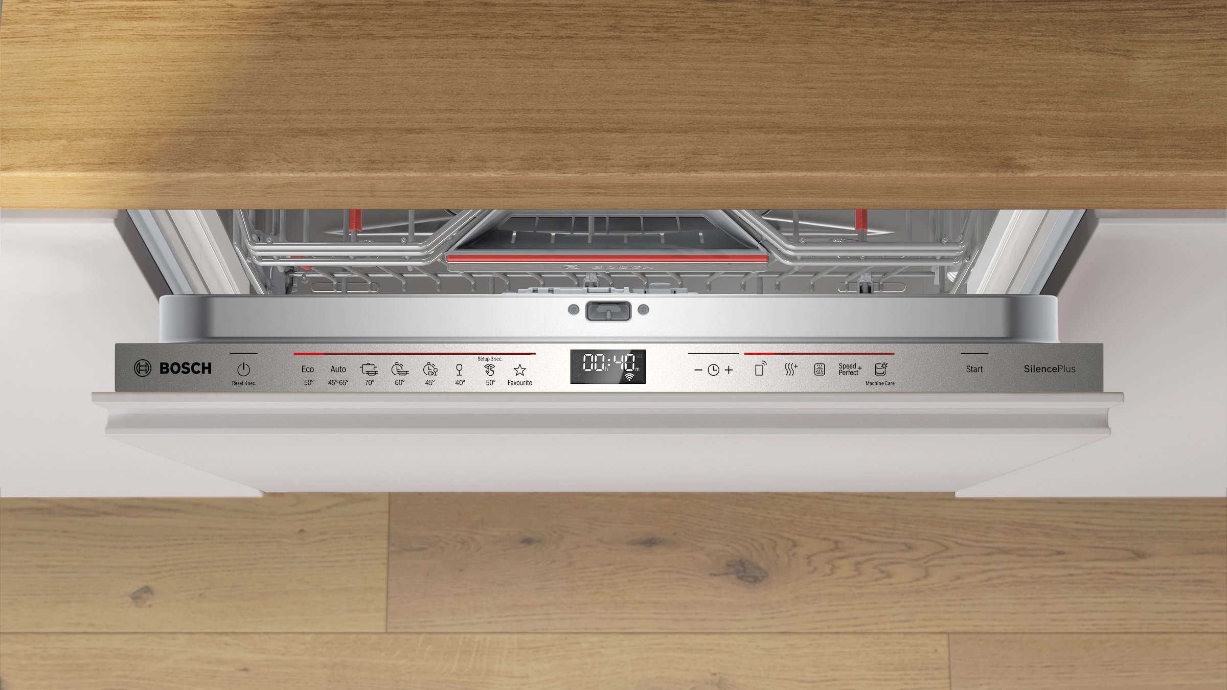 BOSCH vollintegrierbarer Geschirrspüler Serie 6 »SMD6ECX12E«, 14 Maßgedecke