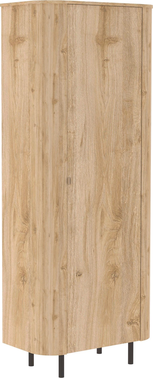 Hochschrank HOME AFFAIRE, B:80cm T:43cmnatur, FSC-zertifizierter Holzwerkstoff, Wohnzimmer, Schränke, "Murano, Stauraumschrank H 200 cm, B 80 cm, 1
