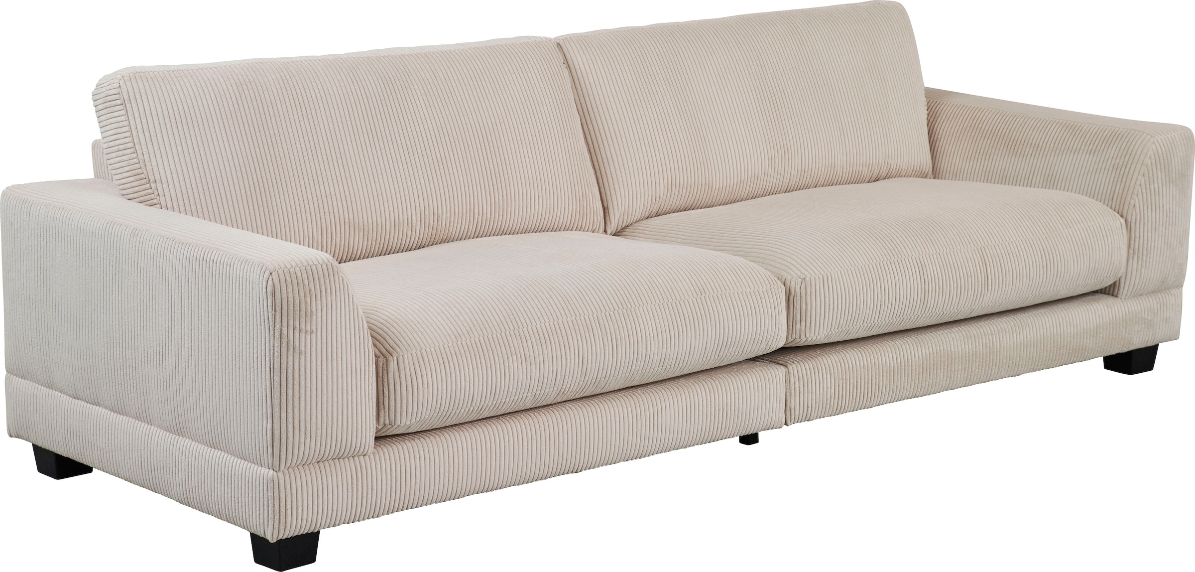 Home affaire 3,5-Sitzer »Parennes«, mit attraktivem Cord-Stoff, Breite 254 cm, Tiefe Sitzfläche 62 cm