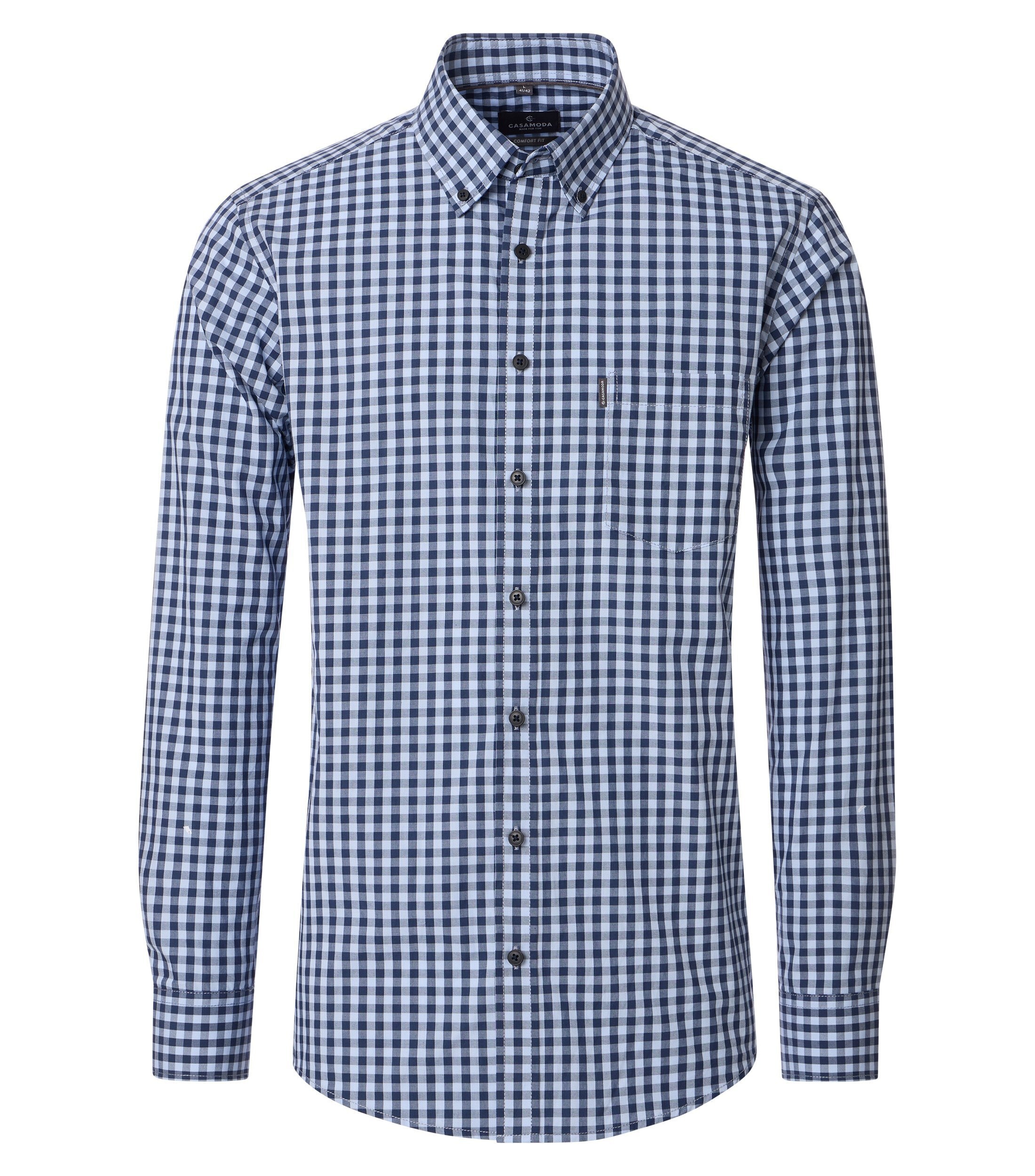 CASAMODA Langarmhemd "CASAMODA Freizeithemd kariert" günstig online kaufen
