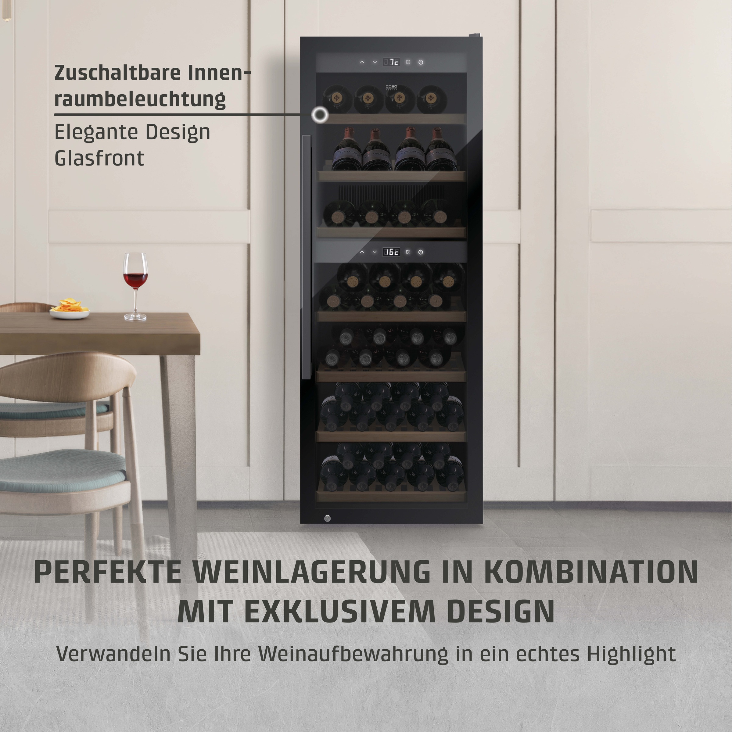 Caso Weinkühlschrank »729 WineExclusive 126 Smart«