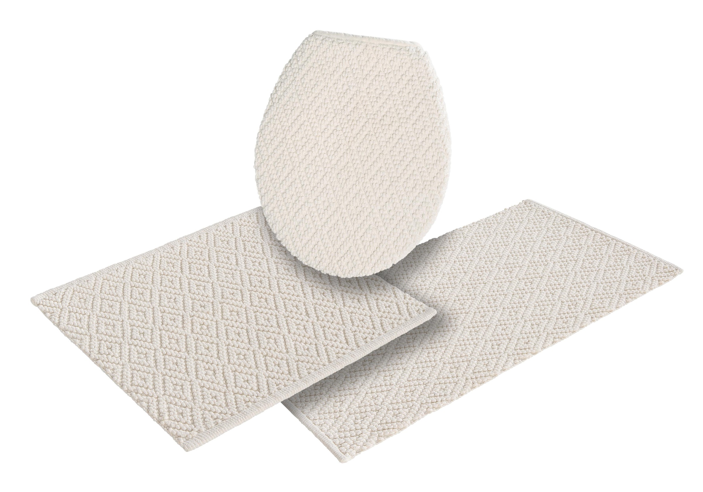 OTTO home Badematte "Numan, Badvorleger, Badezimmer Teppich" Höhe 10 mm fuß günstig online kaufen